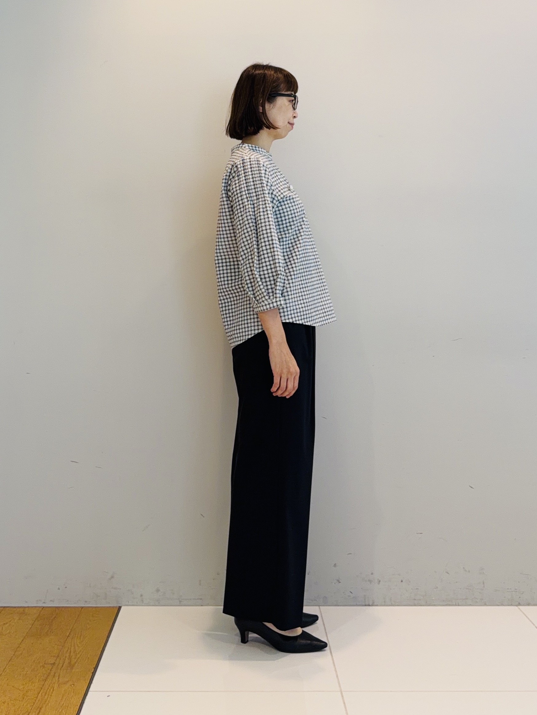 murayamaさんの「INDIVI｜【初秋にピッタリ！／洗える】凹凸素材ミニスタンドトップス」を使ったコーディネート