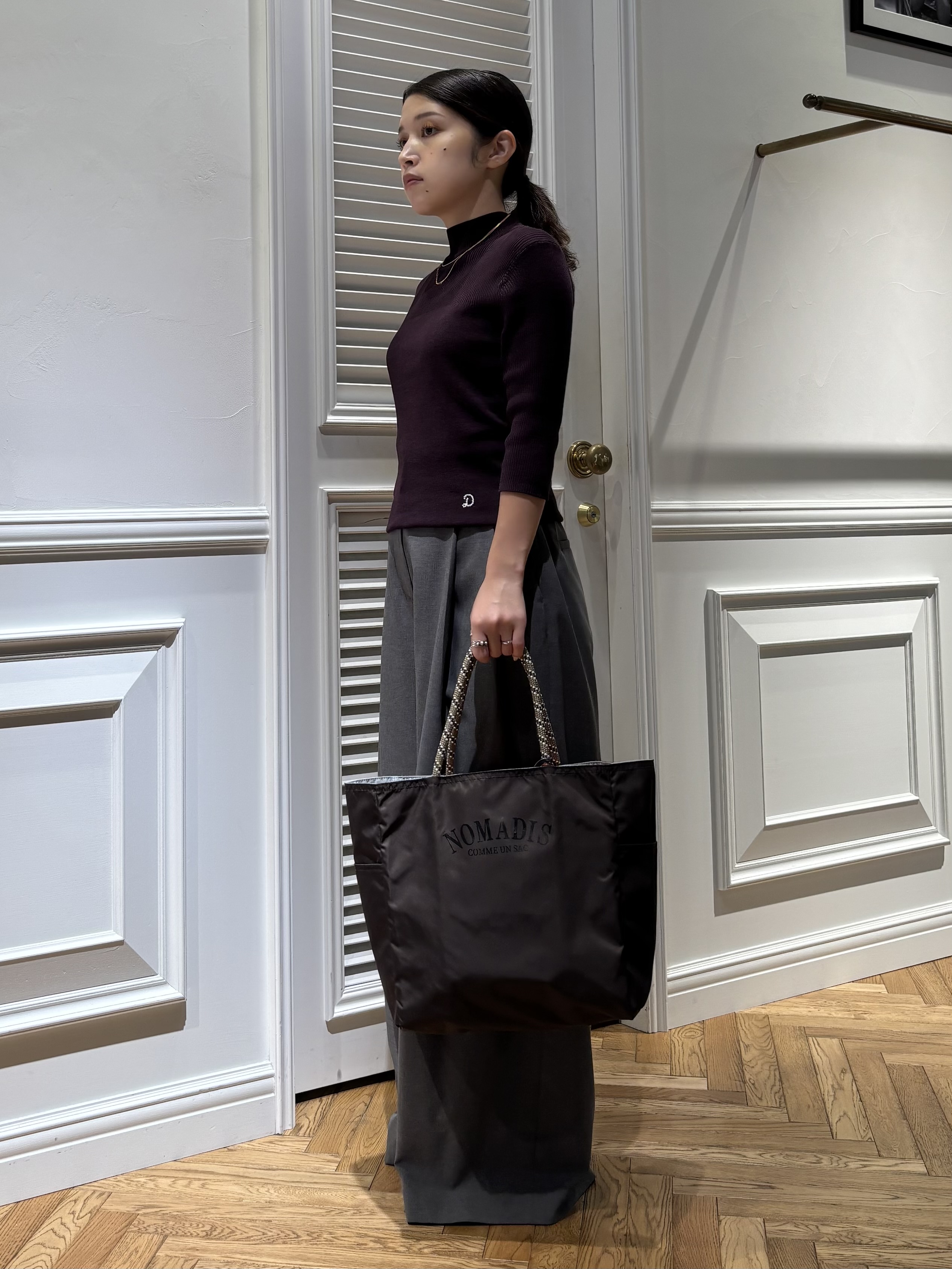 Mgmさんの「DRESSTERIOR｜【接触冷感】クールタッチ ハーフスリーブニット」を使ったコーディネート