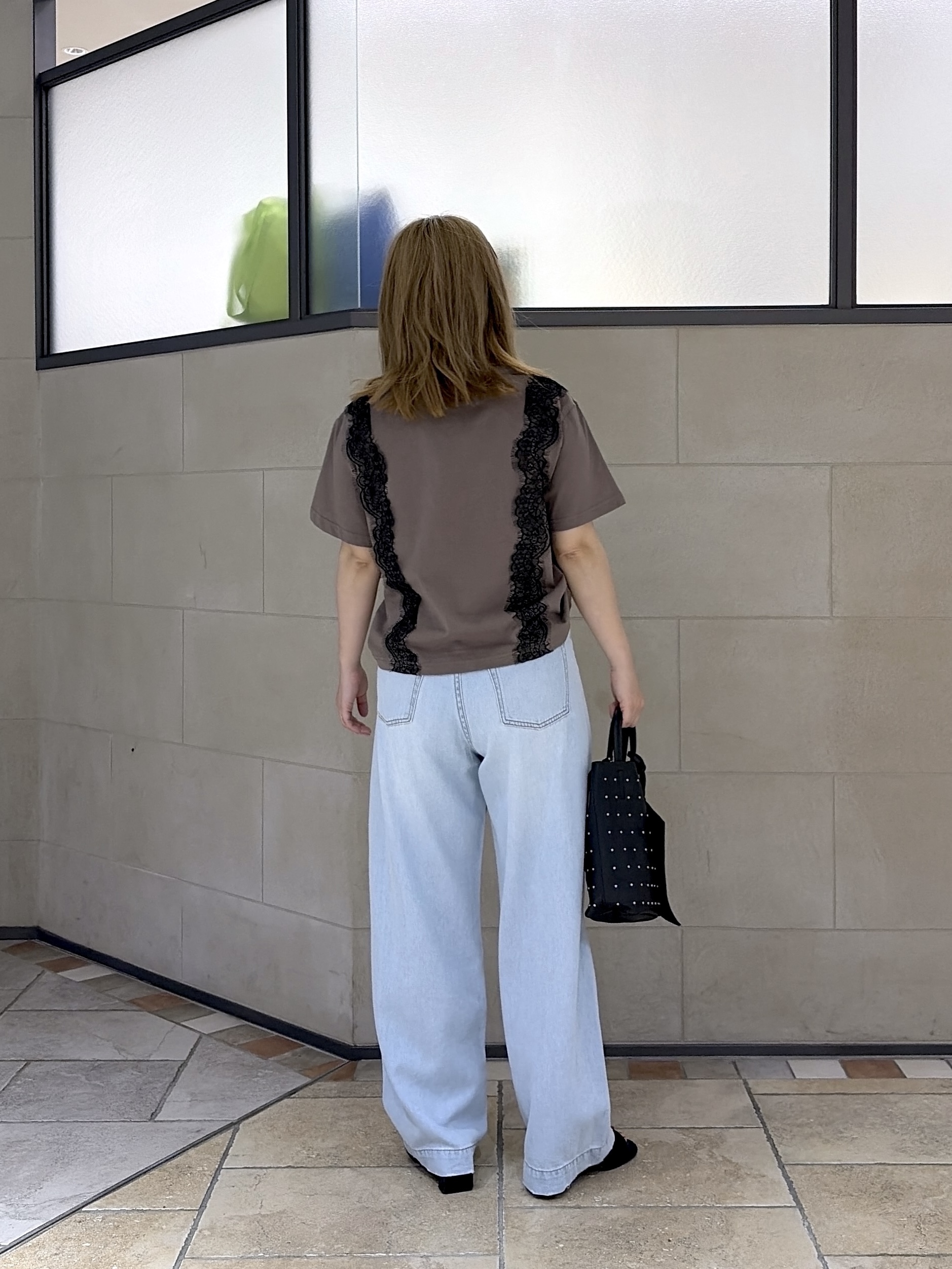 よねさんの「INDIVI｜レースステッチドTシャツ」を使ったコーディネート