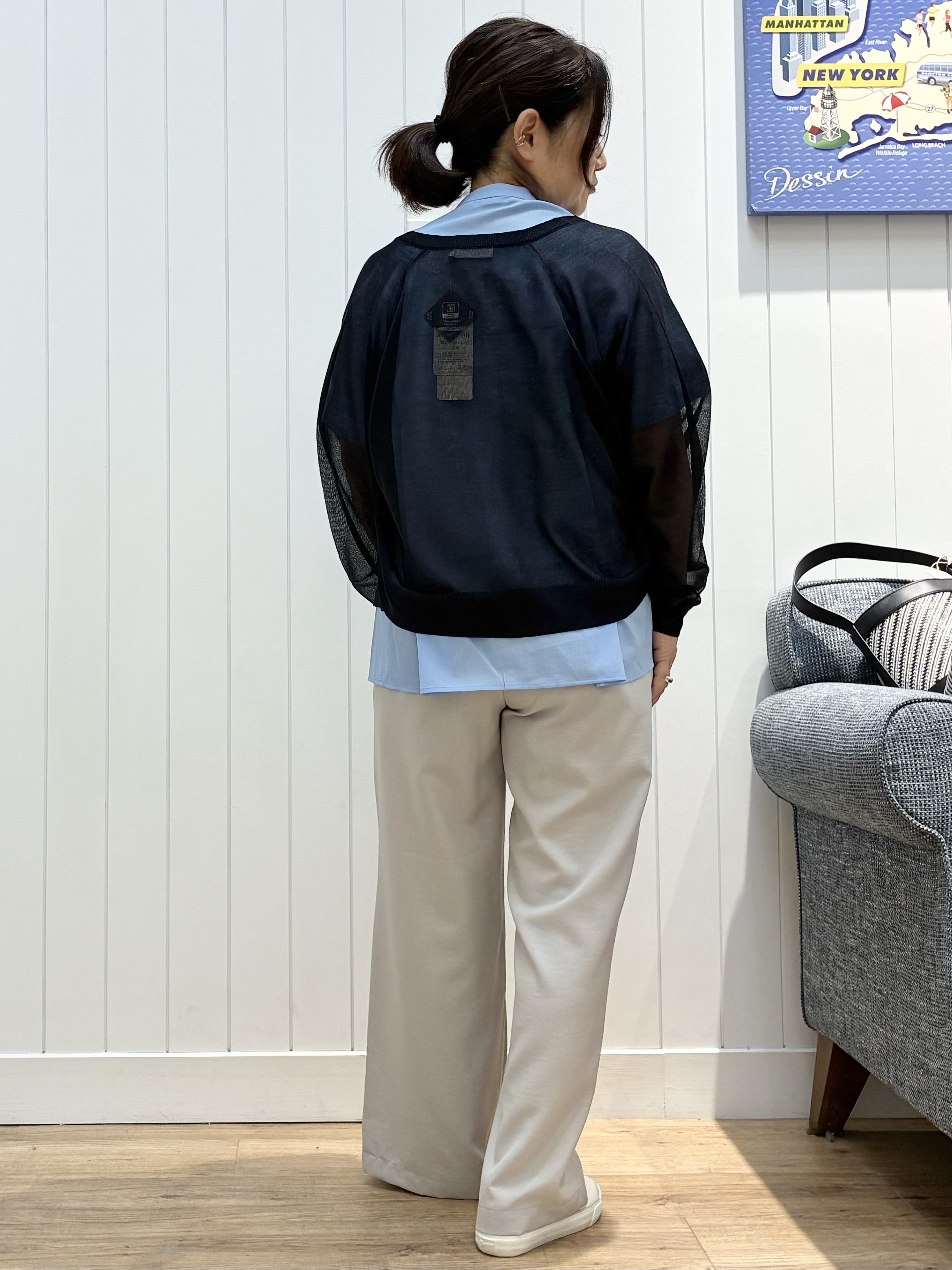 msatoさんの「Dessin｜お守りカーディガン -ウォッシャブル-」を使ったコーディネート