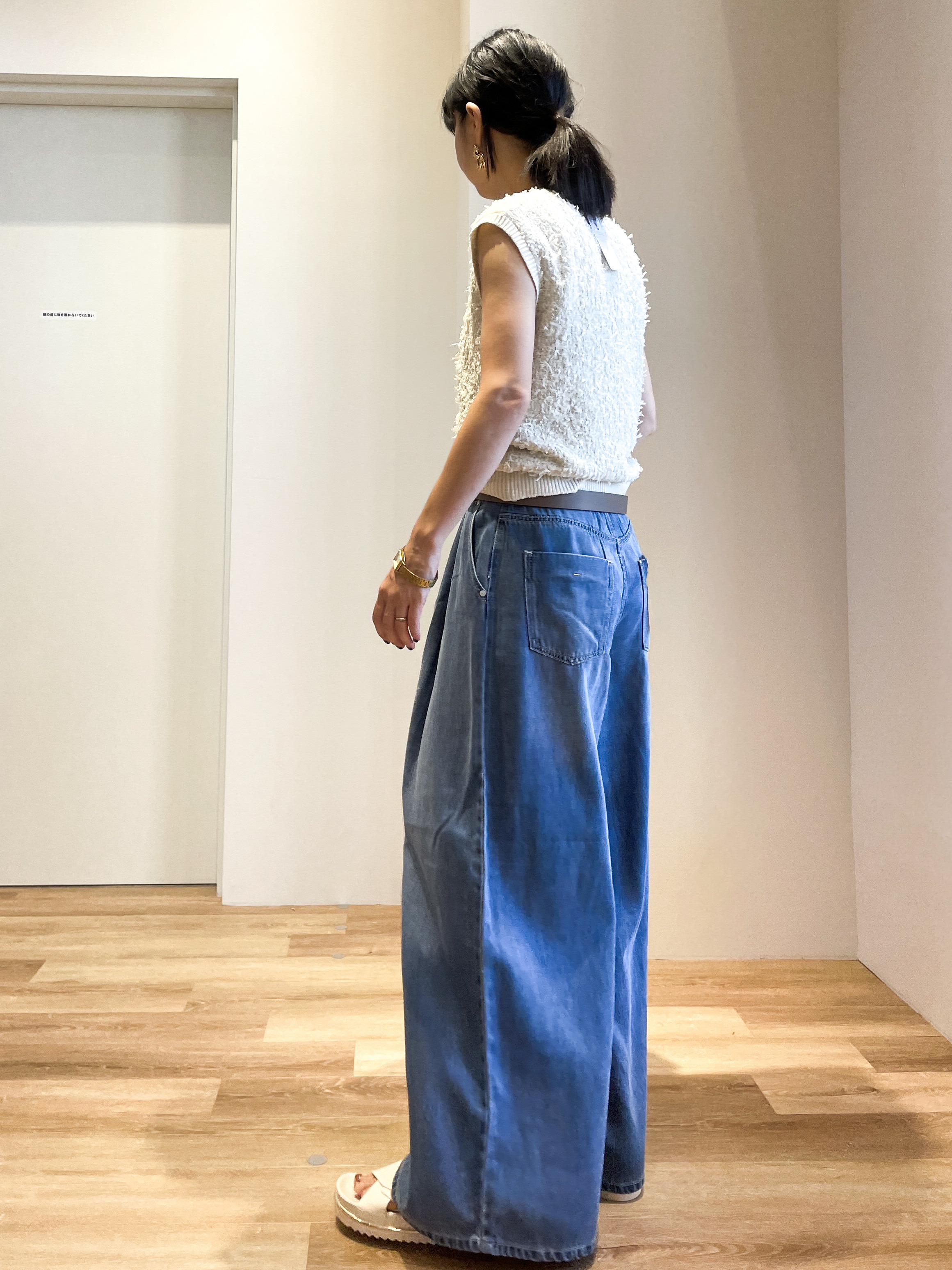 あいさんの「OPAQUE.CLIP｜ラメテープヤーンニット【洗濯機OK】」を使ったコーディネート