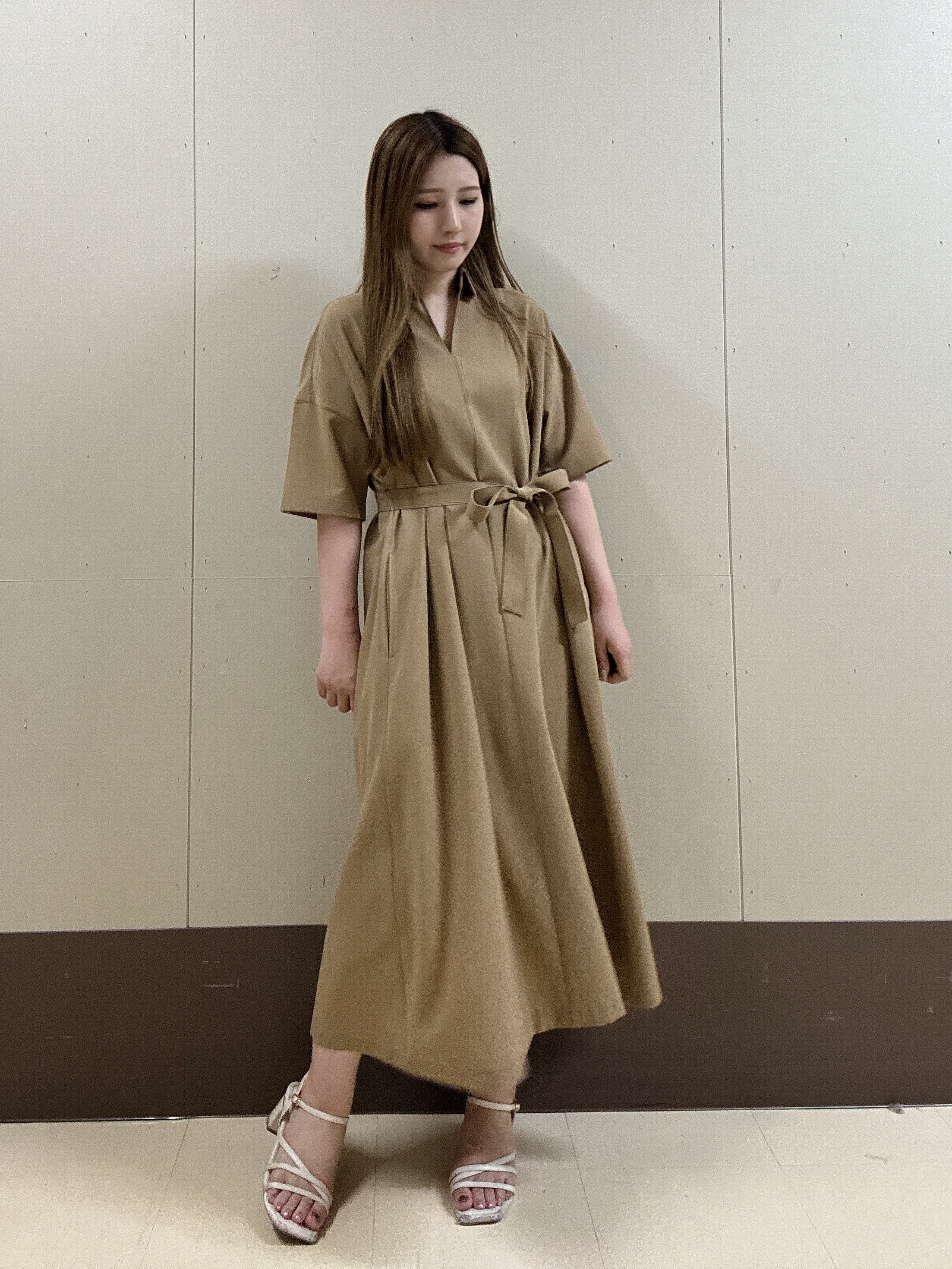 rimaさんの「UNTITLED｜【初秋も活躍/UVカット/接触冷感】エアリークールワンピース」を使ったコーディネート