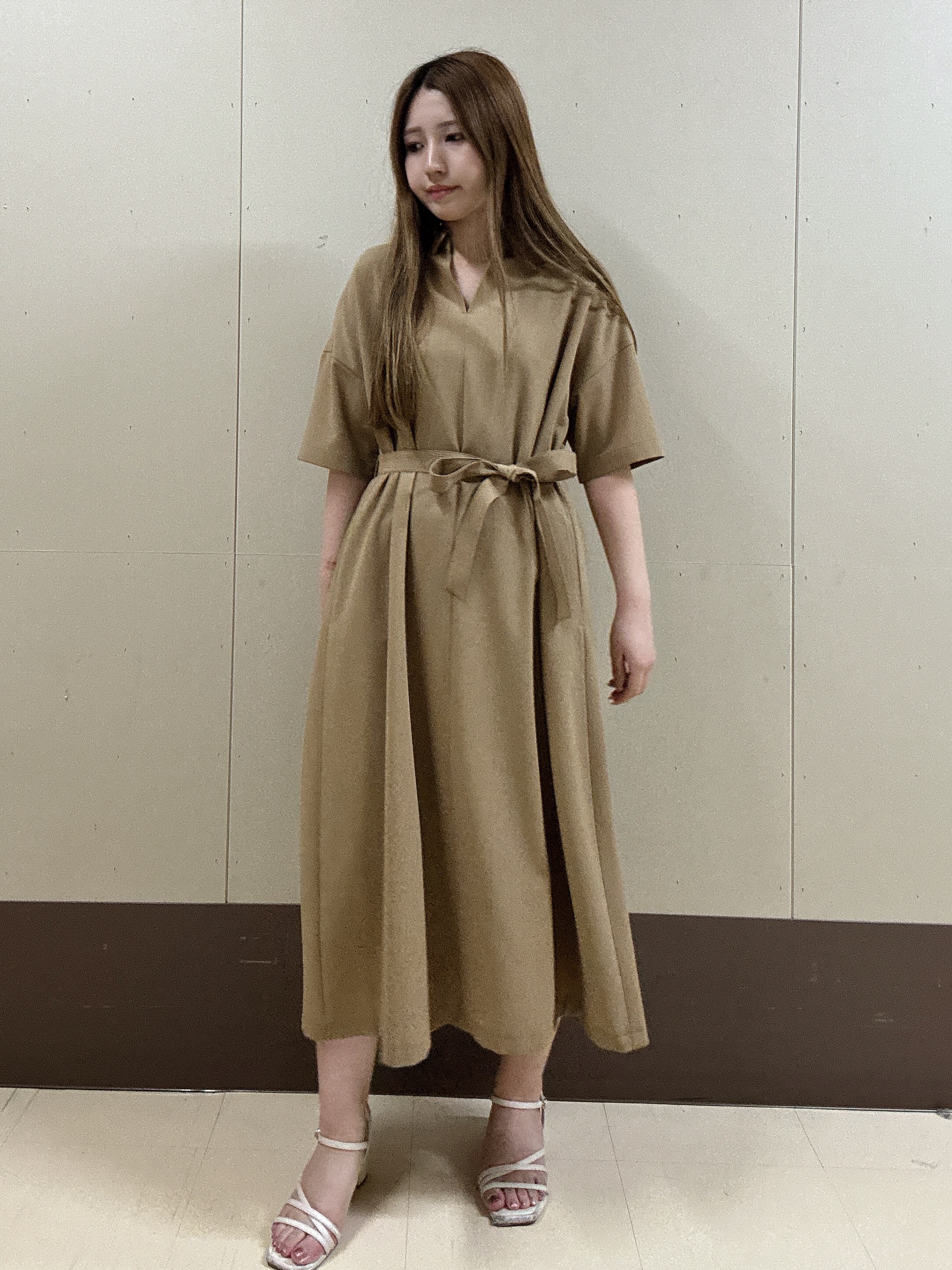 rimaさんの「UNTITLED｜【初秋も活躍/UVカット/接触冷感】エアリークールワンピース」を使ったコーディネート
