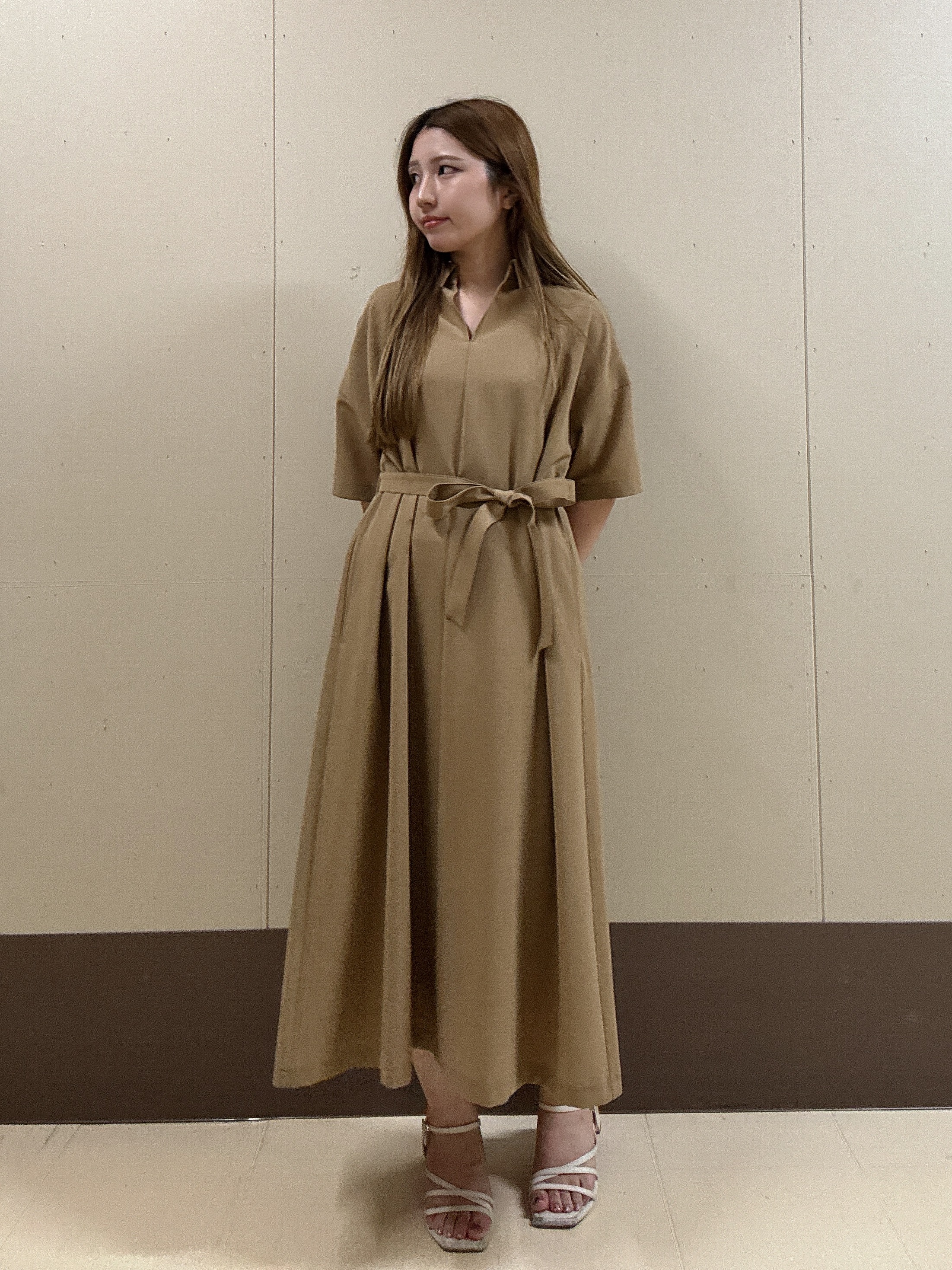 rimaさんの「UNTITLED｜【初秋も活躍/UVカット/接触冷感】エアリークールワンピース」を使ったコーディネート
