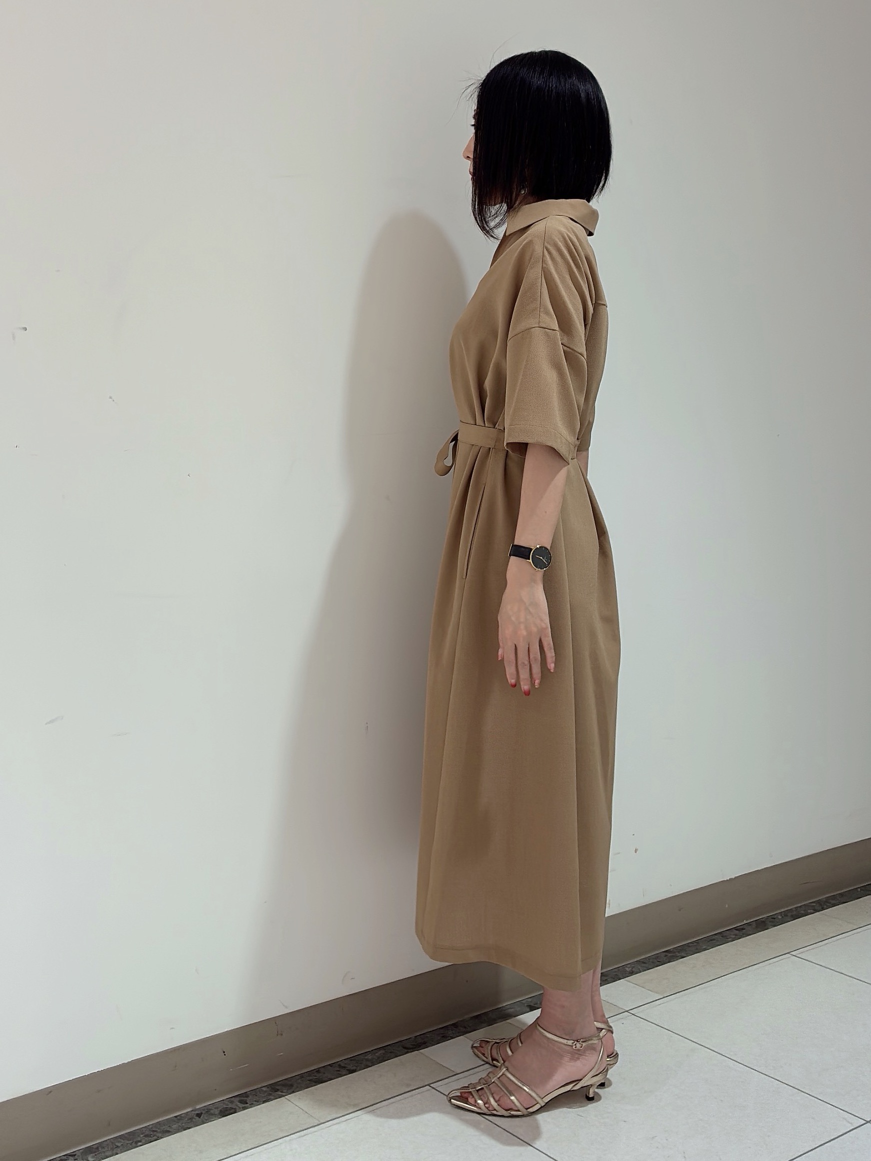 環さんの「UNTITLED｜【初秋も活躍/UVカット/接触冷感】エアリークールワンピース」を使ったコーディネート