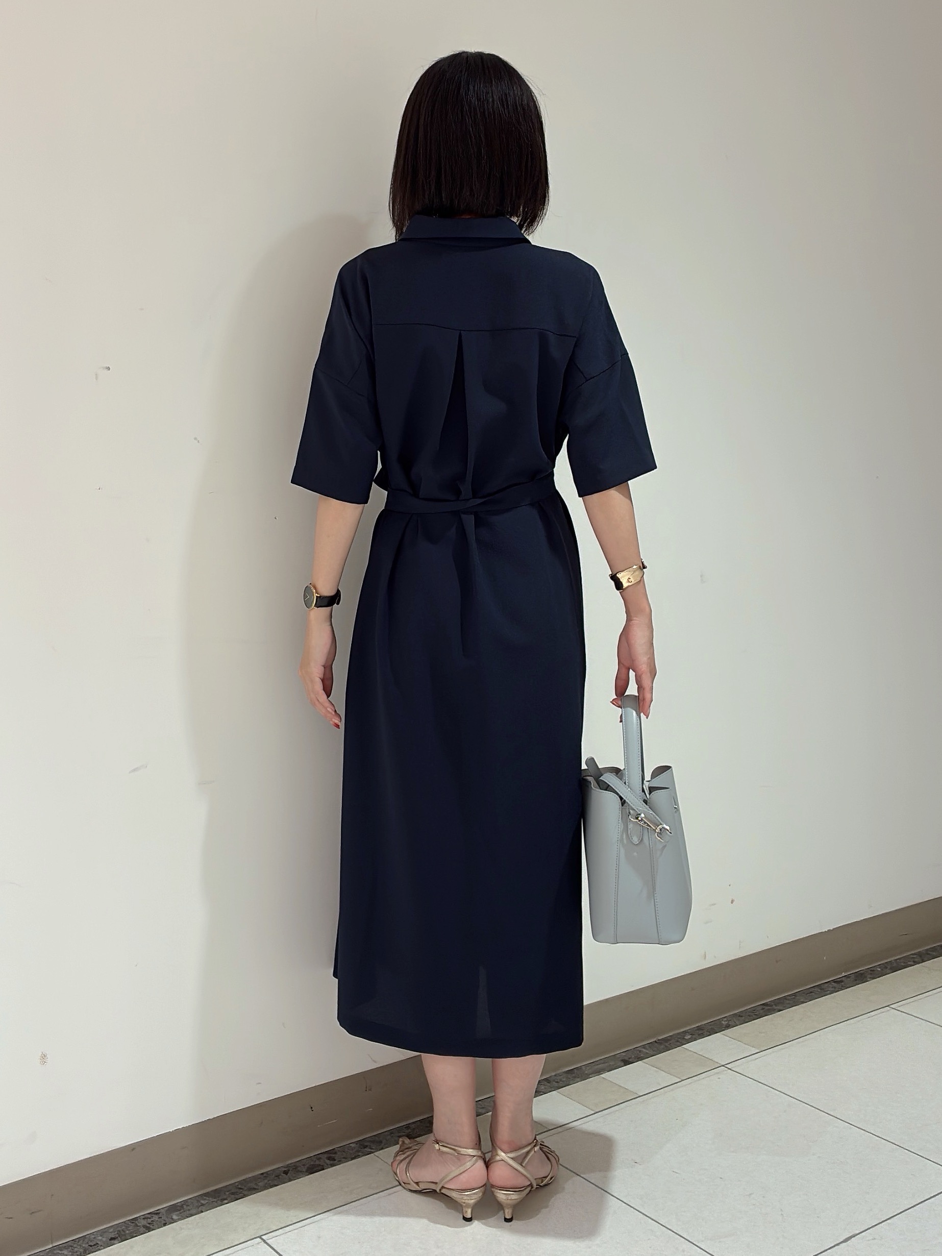 環さんの「UNTITLED｜【初秋も活躍/UVカット/接触冷感】エアリークールワンピース」を使ったコーディネート
