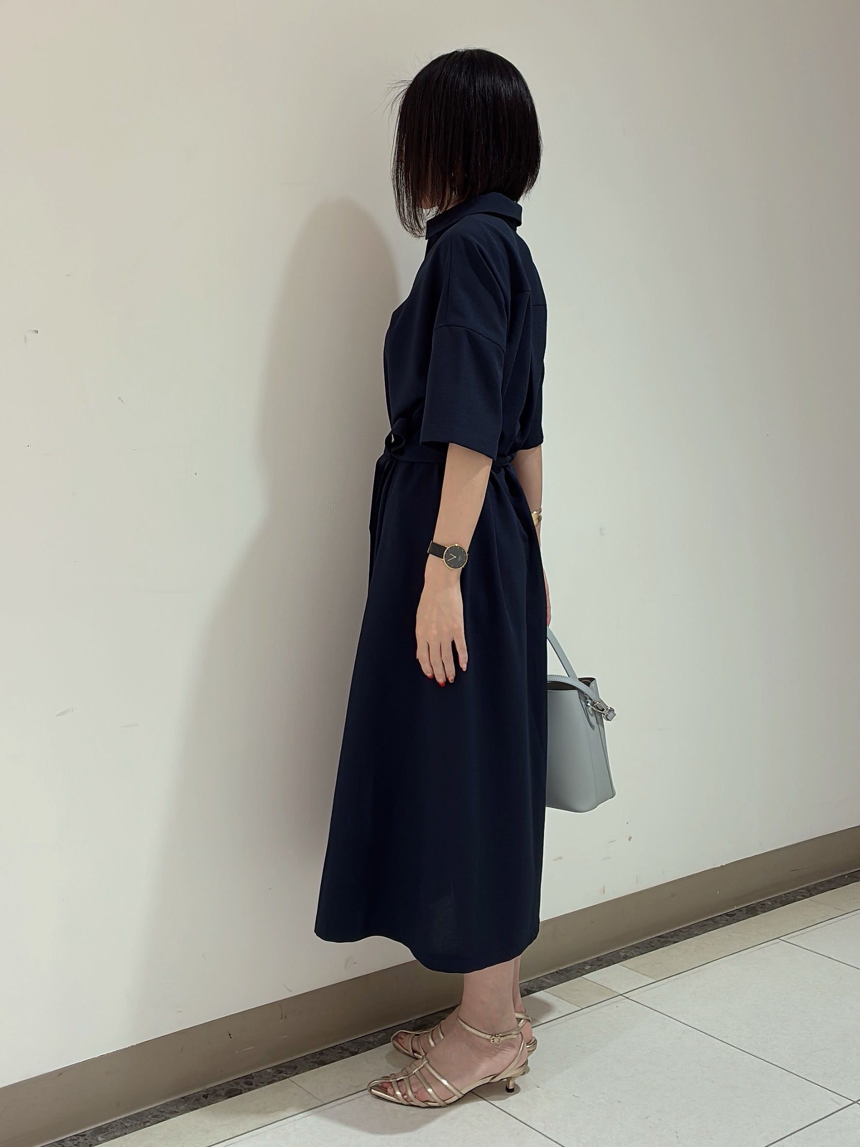 環さんの「UNTITLED｜【初秋も活躍/UVカット/接触冷感】エアリークールワンピース」を使ったコーディネート