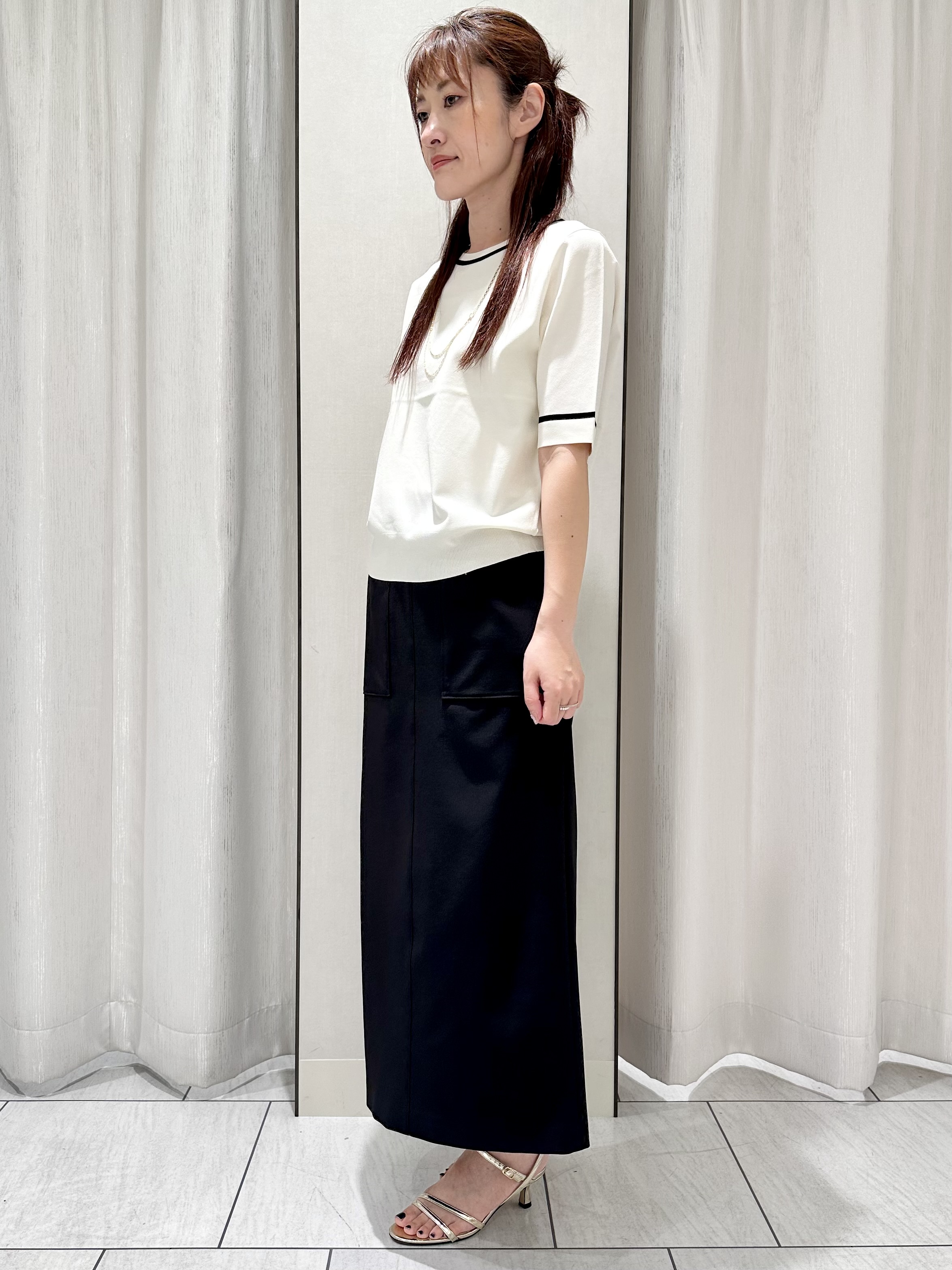 komiさんの「UNTITLED｜【アンサンブル可能/秋羽織り】コンパクトニットカーディガン」を使ったコーディネート