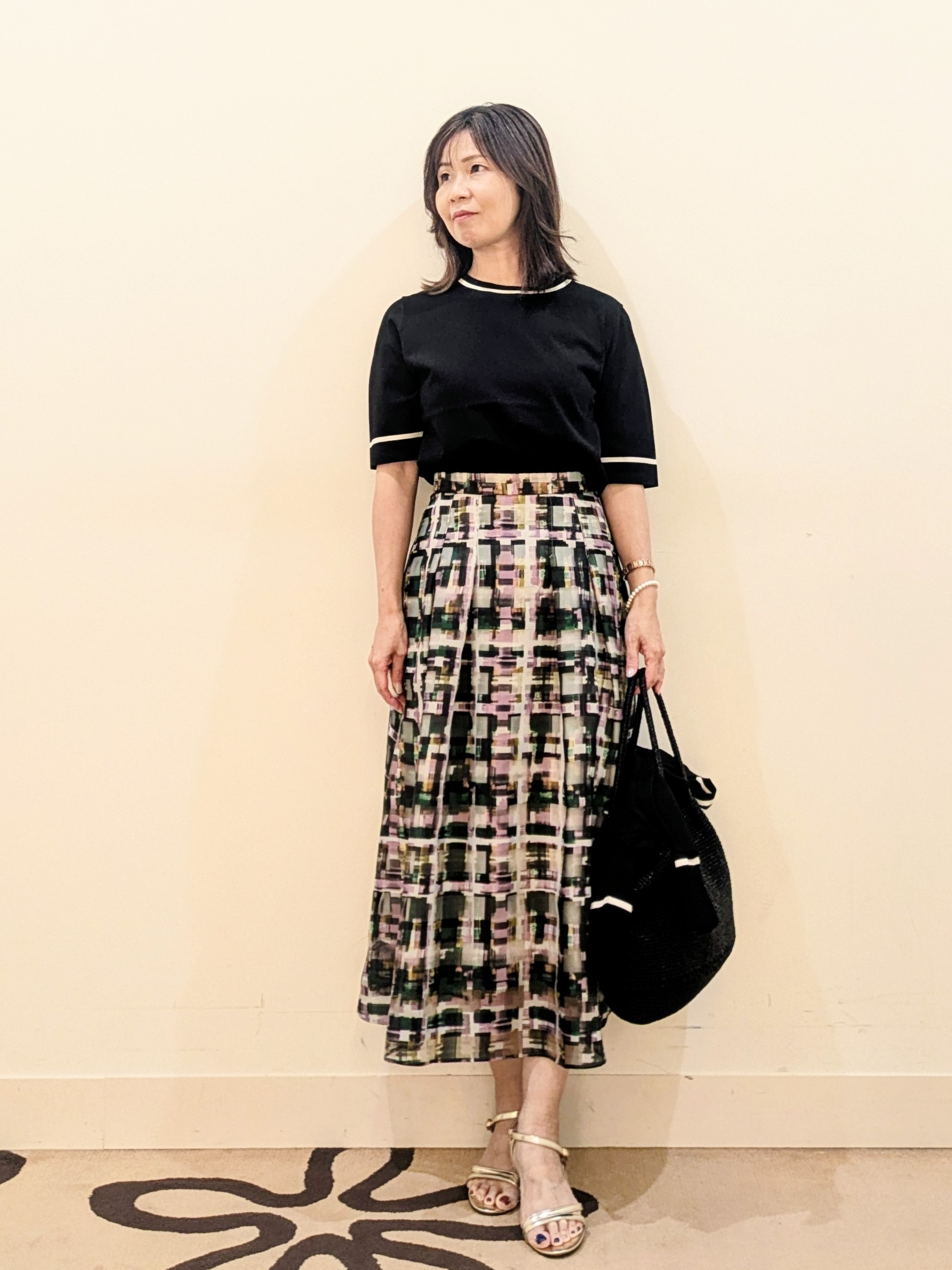 laverさんの「UNTITLED｜【アンサンブル可能/秋羽織り】コンパクトニットカーディガン」を使ったコーディネート