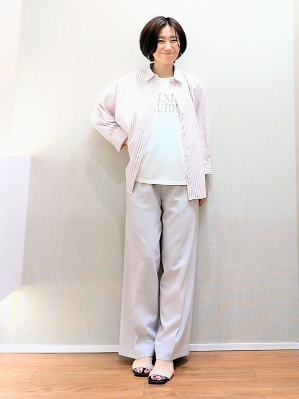 ミズタさんの「UNTITLED｜【接触冷感/吸水速乾/UVカット】ドルマンスリーブシャツ」を使ったコーディネート