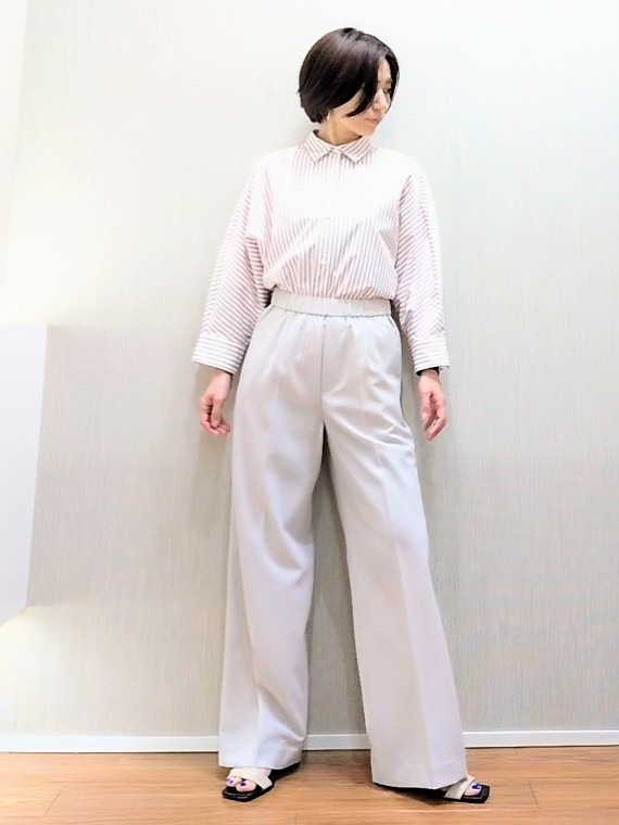 ミズタさんの「UNTITLED｜【接触冷感/吸水速乾/UVカット】ドルマンスリーブシャツ」を使ったコーディネート