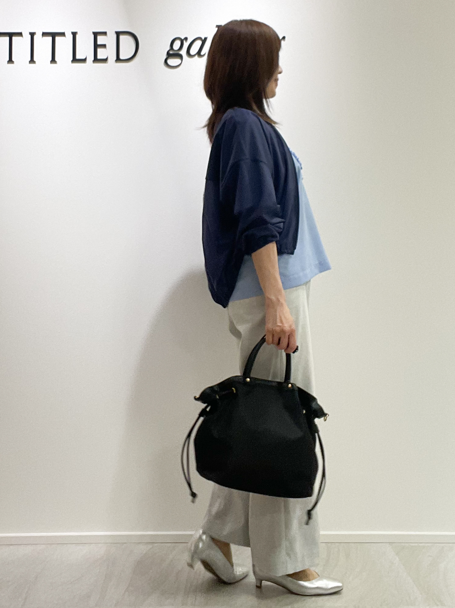 めいさんの「UNTITLED｜【秋羽織り/ジップ】トリコットシアーブラウス」を使ったコーディネート