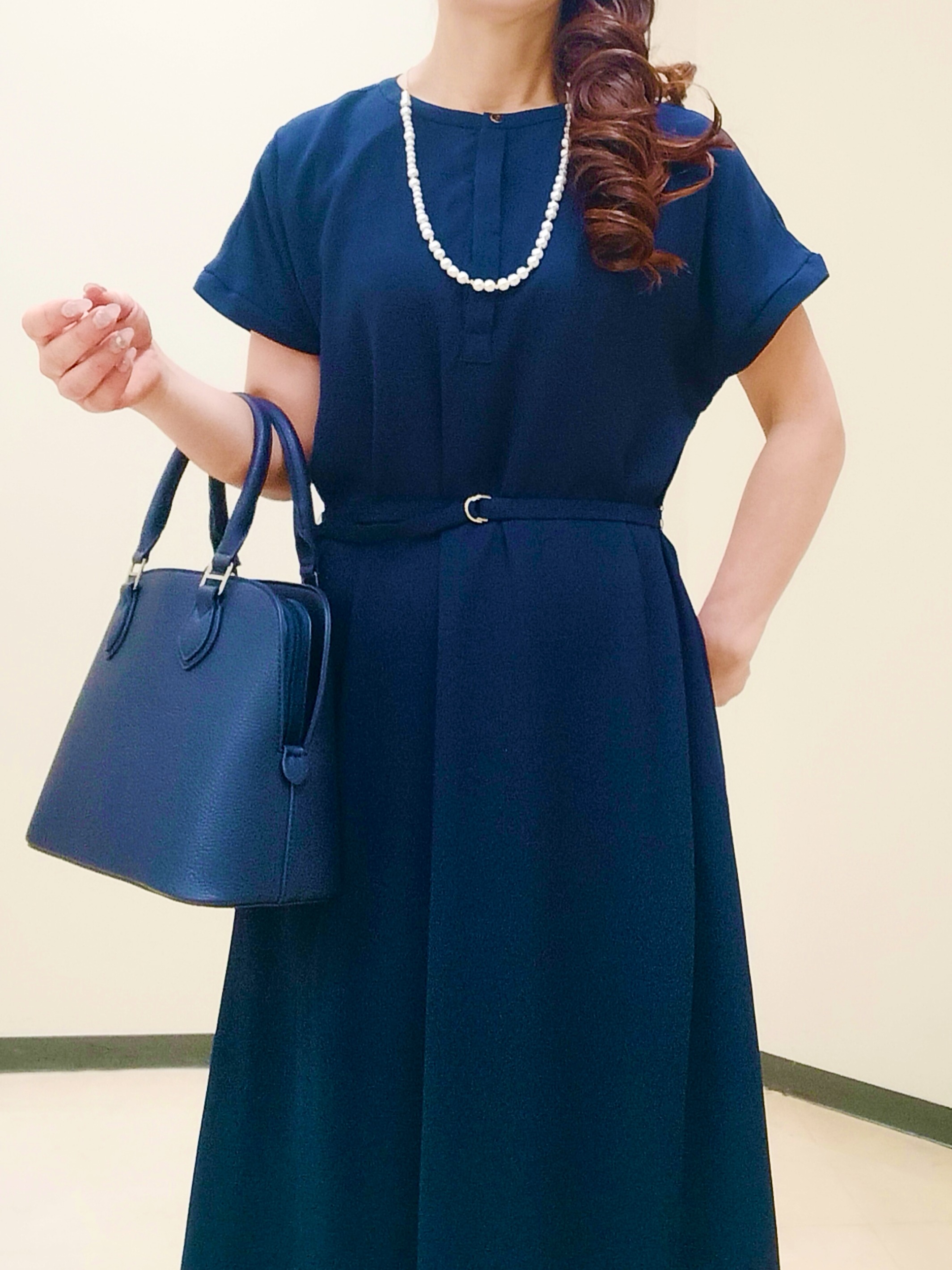 花さんの「Reflect｜【手洗い可】プリント柄ワンピース」を使ったコーディネート