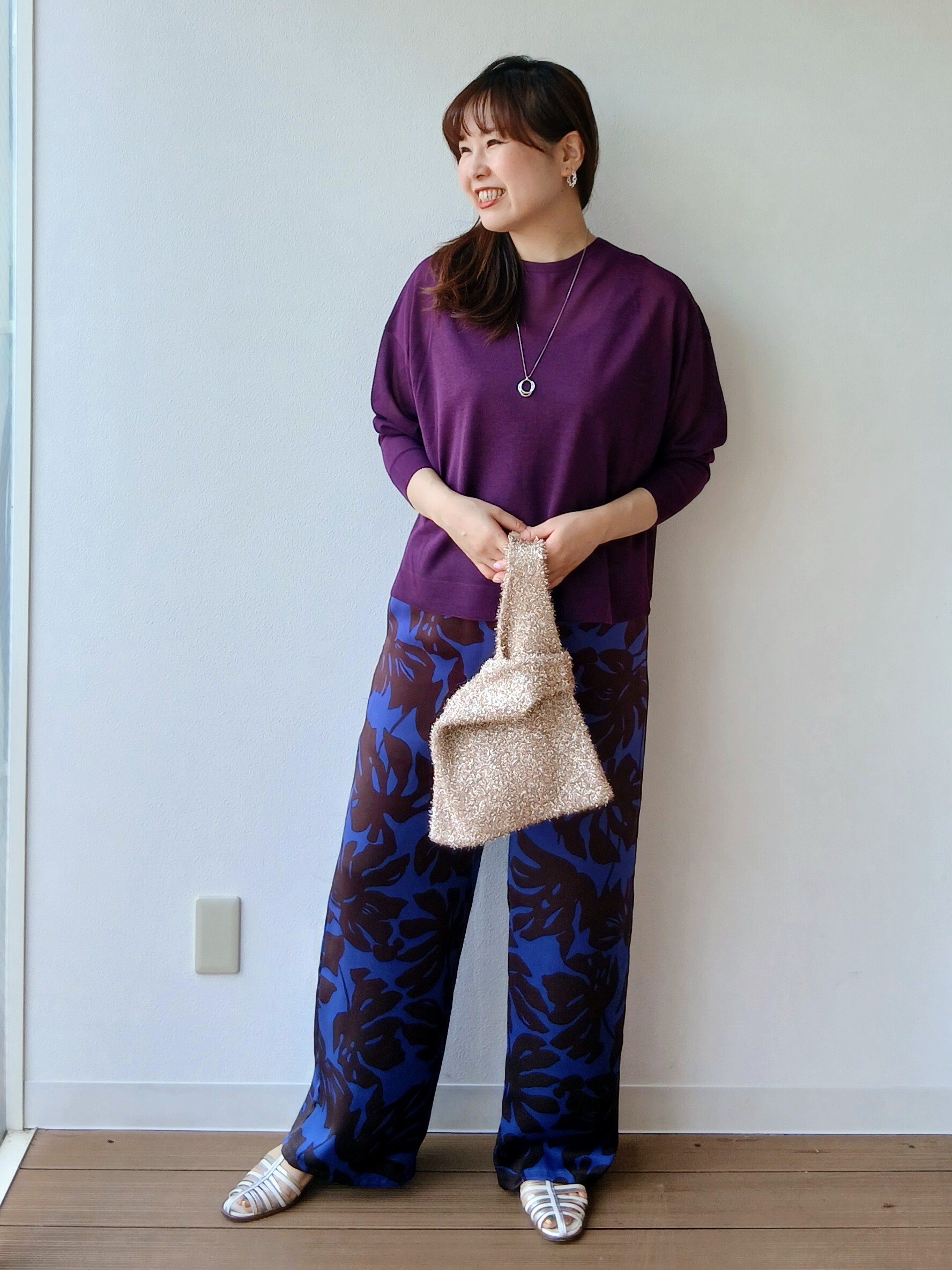 なみきさんの「UNTITLED｜【アンサンブル可/秋羽織り/シアー】前後2WAYカーディガン」を使ったコーディネート