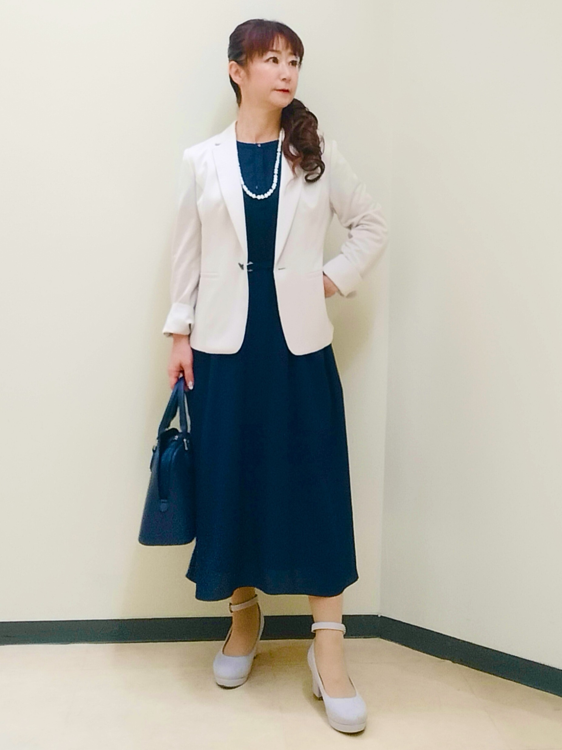 花さんの「Reflect｜【手洗い可】プリント柄ワンピース」を使ったコーディネート