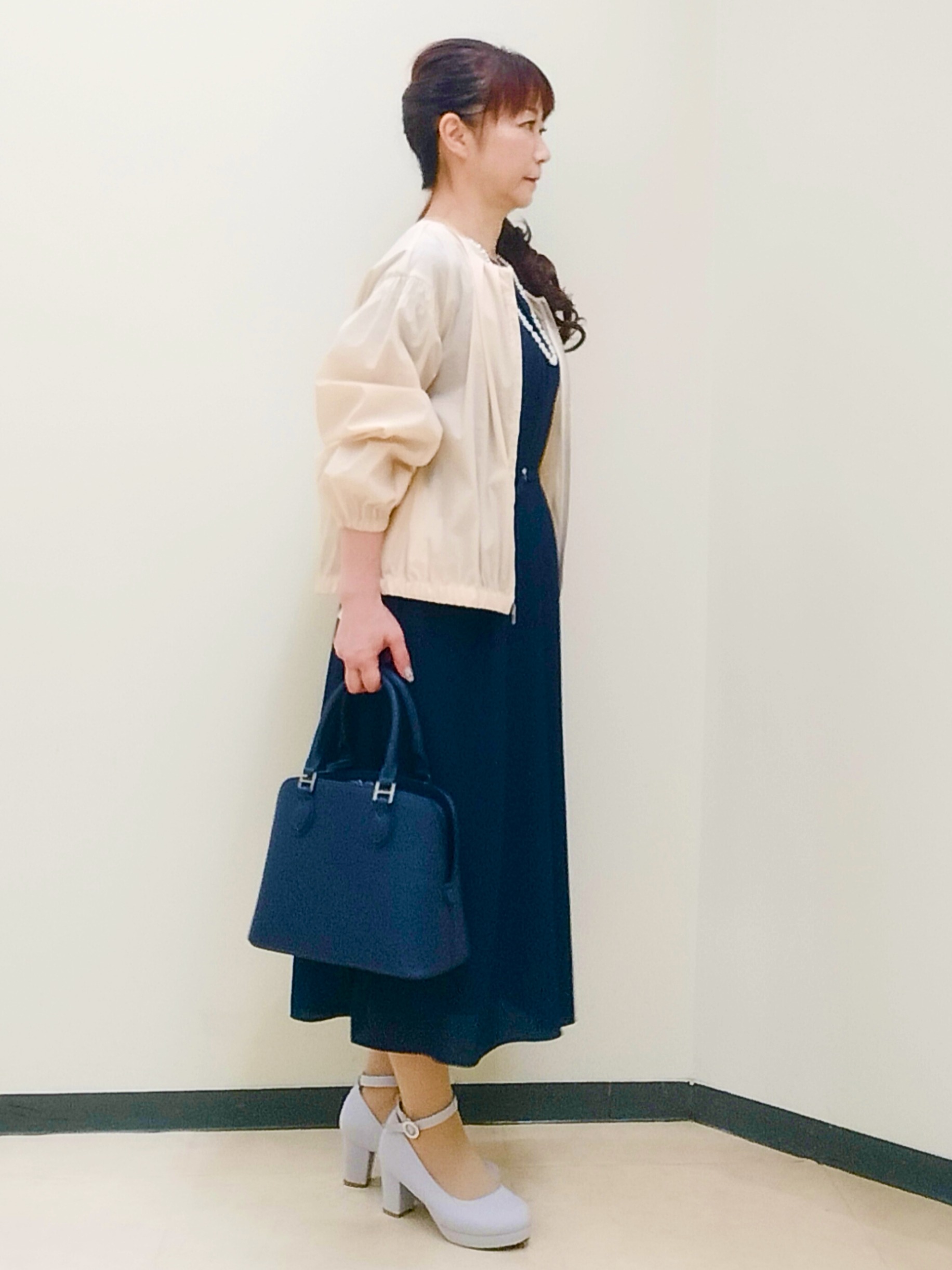 花さんの「Reflect｜【手洗い可】プリント柄ワンピース」を使ったコーディネート