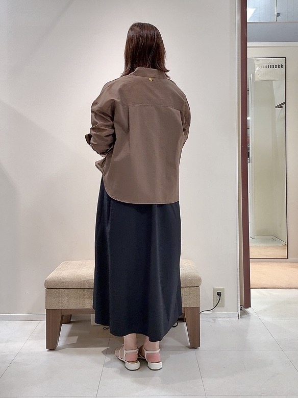YUIさんの「UNTITLED｜【残暑も快適/接触冷感/UVカット/吸水速乾】Aラインロングワンピース」を使ったコーディネート