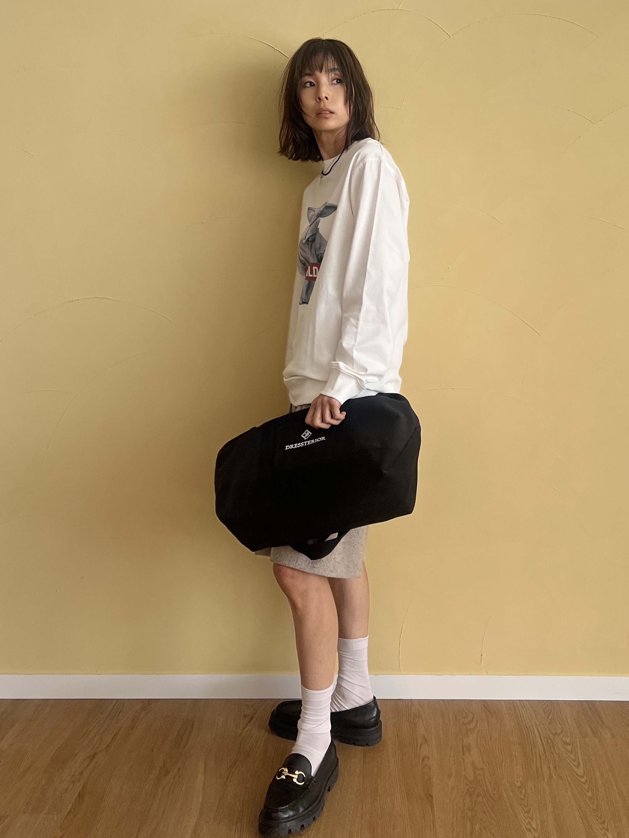 misaさんの「DRESSTERIOR｜【セットアップ可】ネップツイードバミューダパンツ」を使ったコーディネート