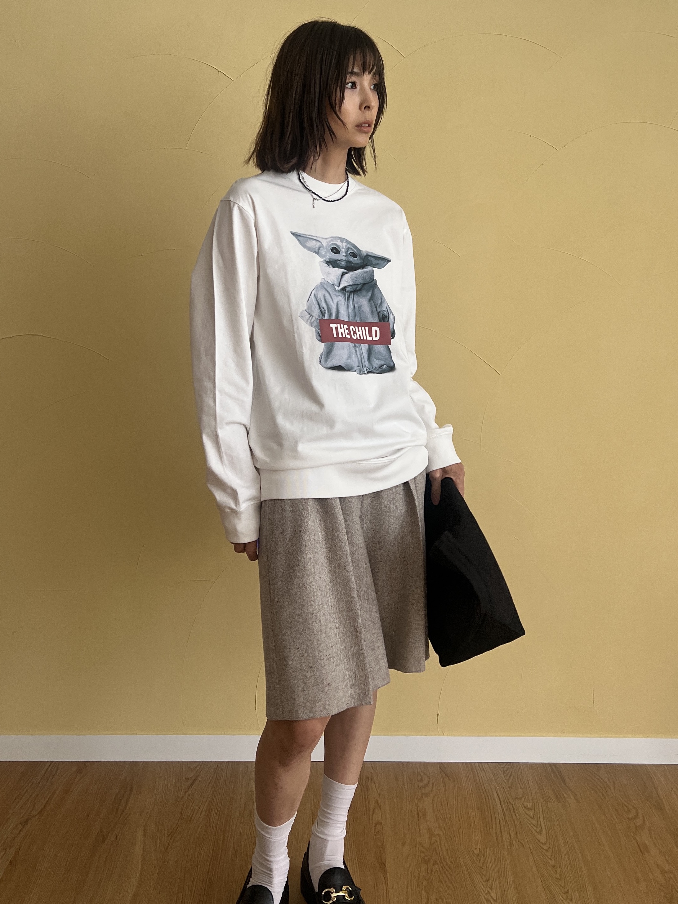 misaさんの「DRESSTERIOR｜【セットアップ可】ネップツイードバミューダパンツ」を使ったコーディネート