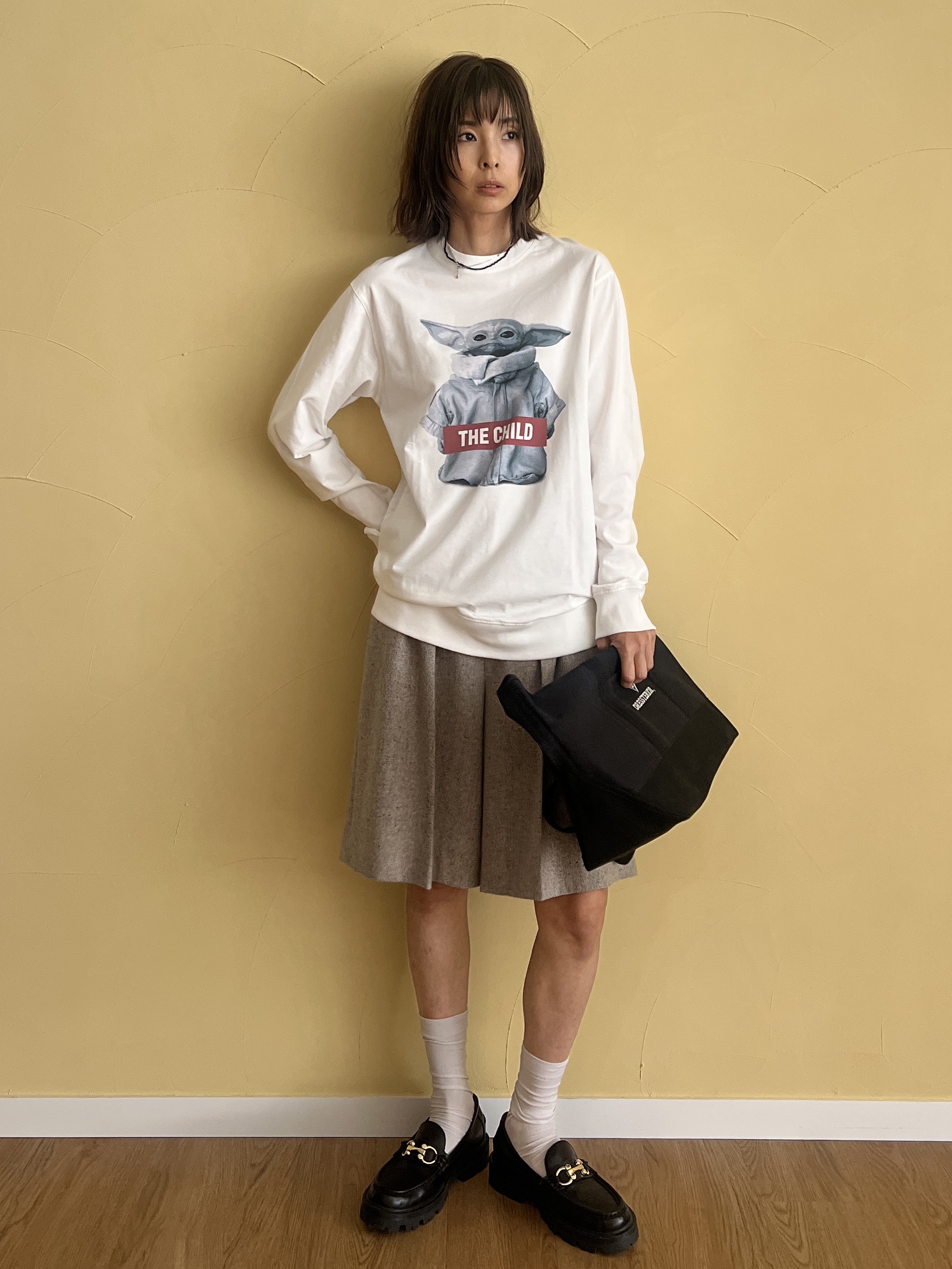 misaさんの「DRESSTERIOR｜【セットアップ可】ネップツイードバミューダパンツ」を使ったコーディネート