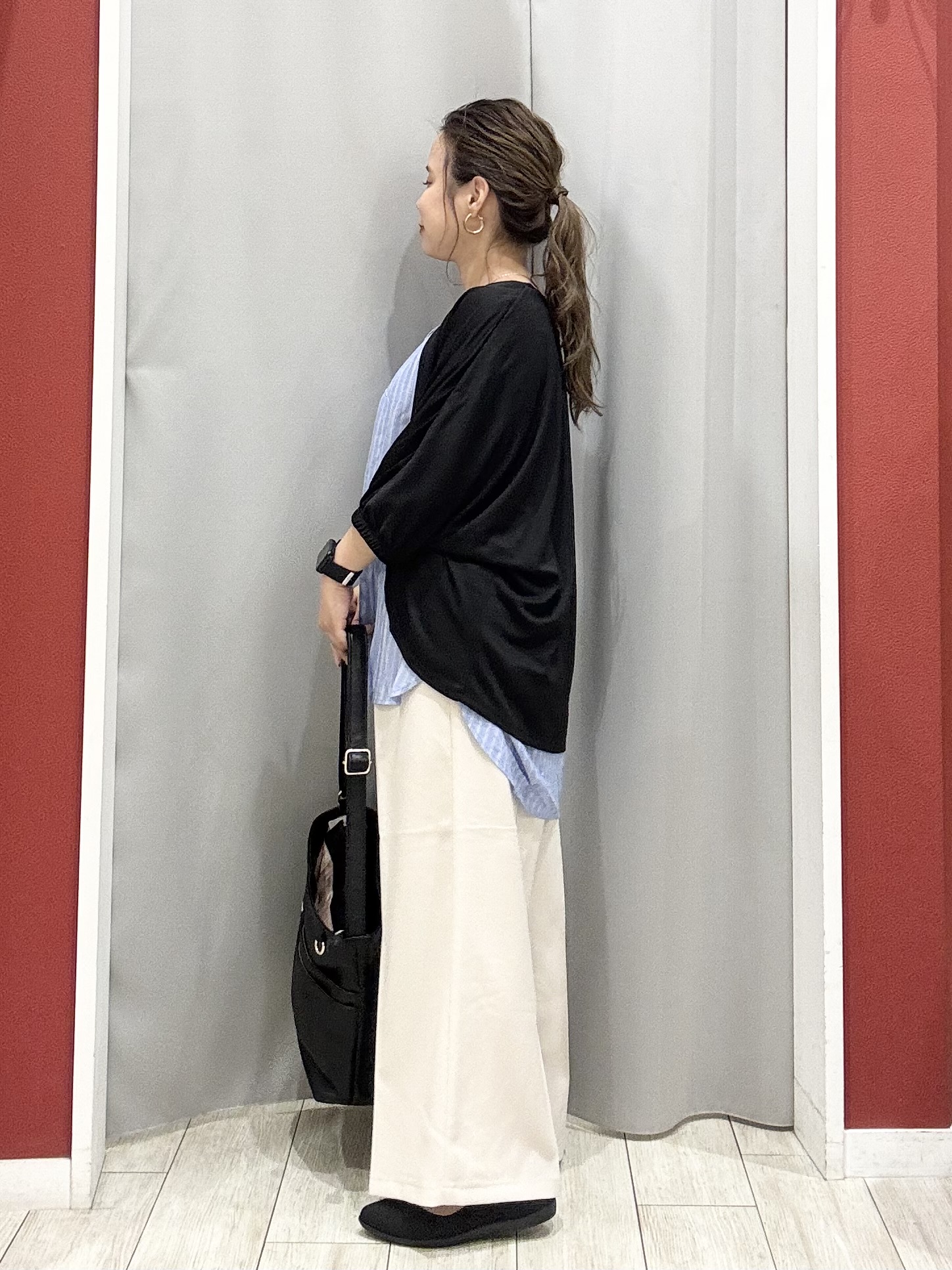 shioさんの「SHOO･LA･RUE｜【UV/体型カバー】冷房や朝晩の冷え込み対策にも さらとろ5分袖カーディガン」を使ったコーディネート