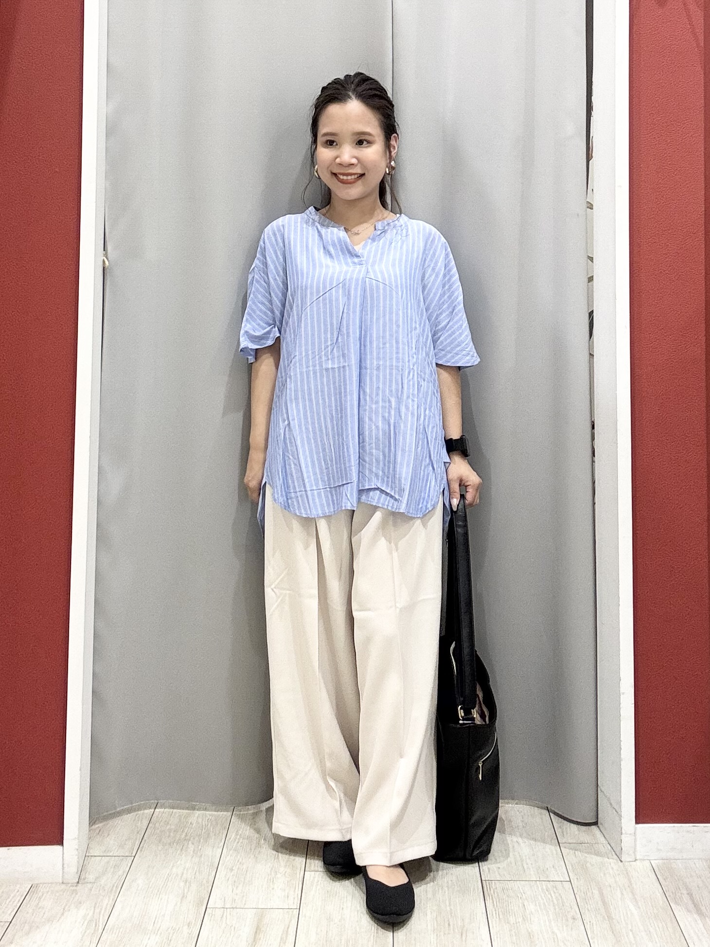 shioさんの「SHOO･LA･RUE｜【UV/体型カバー】冷房や朝晩の冷え込み対策にも さらとろ5分袖カーディガン」を使ったコーディネート