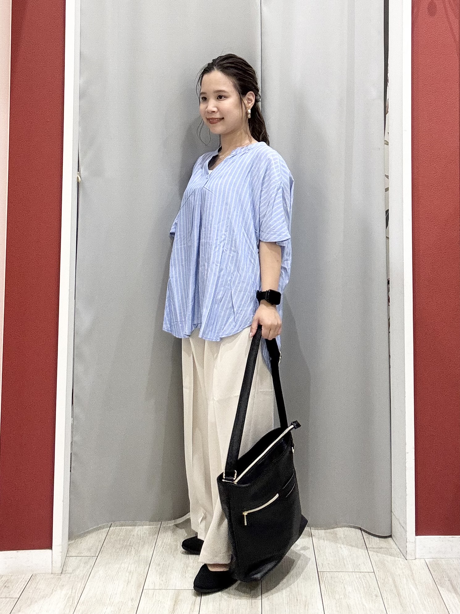 shioさんの「SHOO･LA･RUE｜【UV/体型カバー】冷房や朝晩の冷え込み対策にも さらとろ5分袖カーディガン」を使ったコーディネート