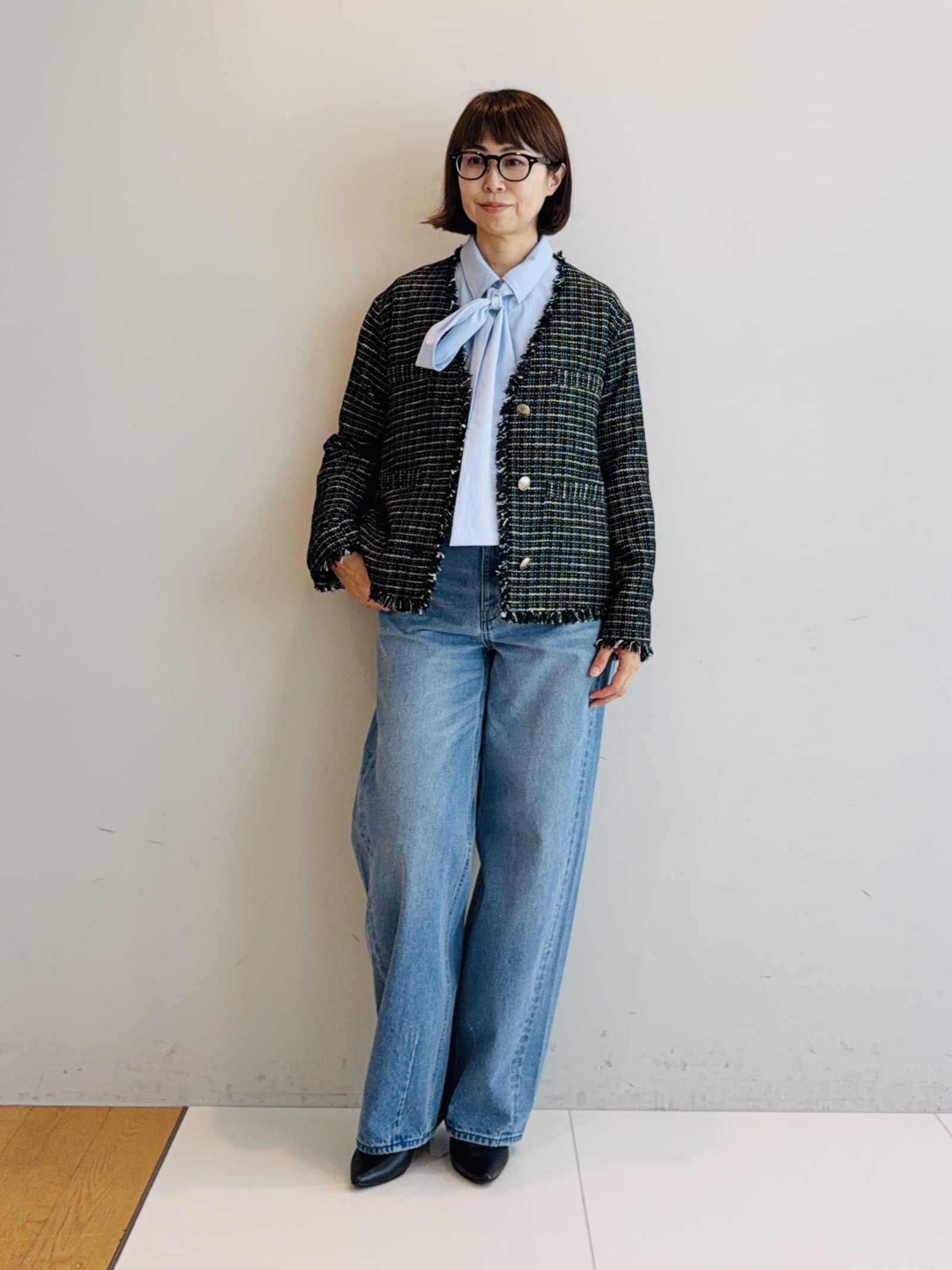 murayamaさんの「INDIVI｜【新作登場！】カーブシルエットデニム」を使ったコーディネート