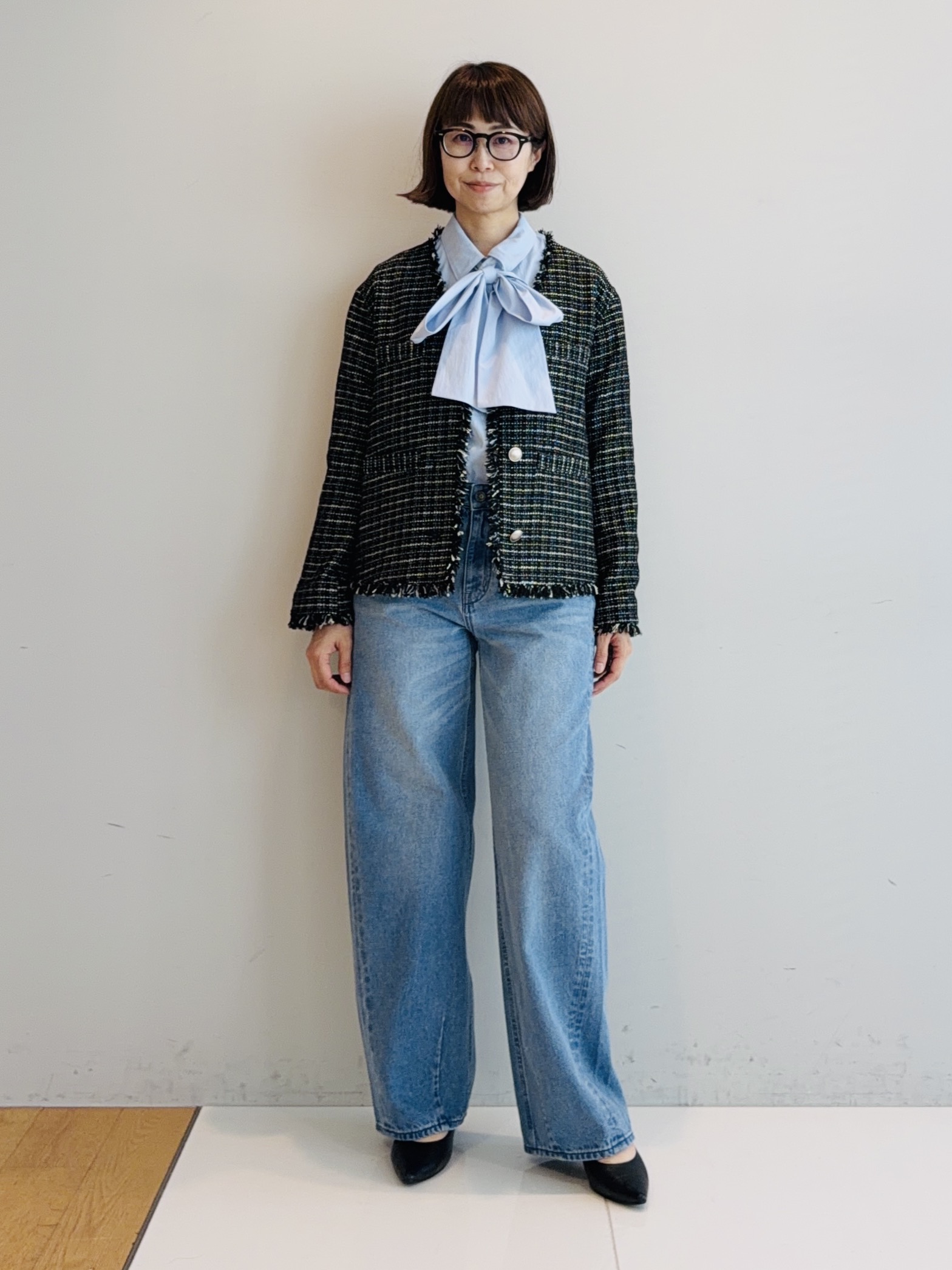 murayamaさんの「INDIVI｜【新作登場！】カーブシルエットデニム」を使ったコーディネート