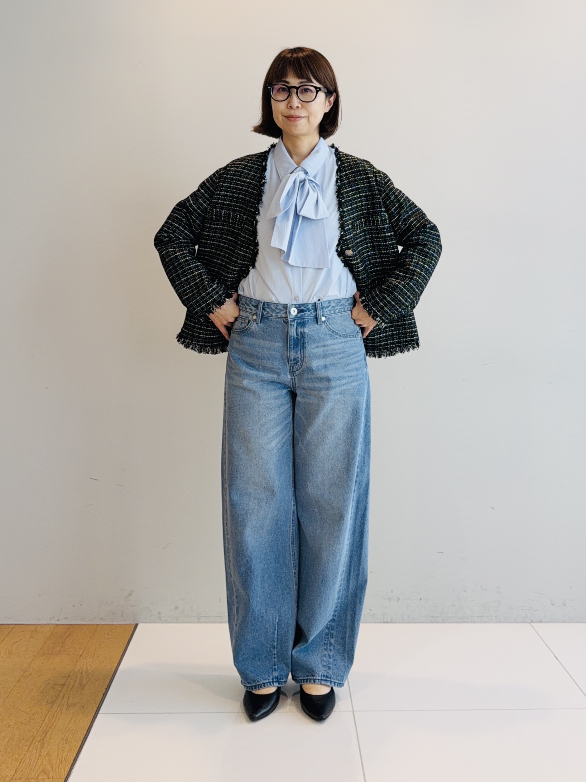 murayamaさんの「INDIVI｜【新作登場！】カーブシルエットデニム」を使ったコーディネート