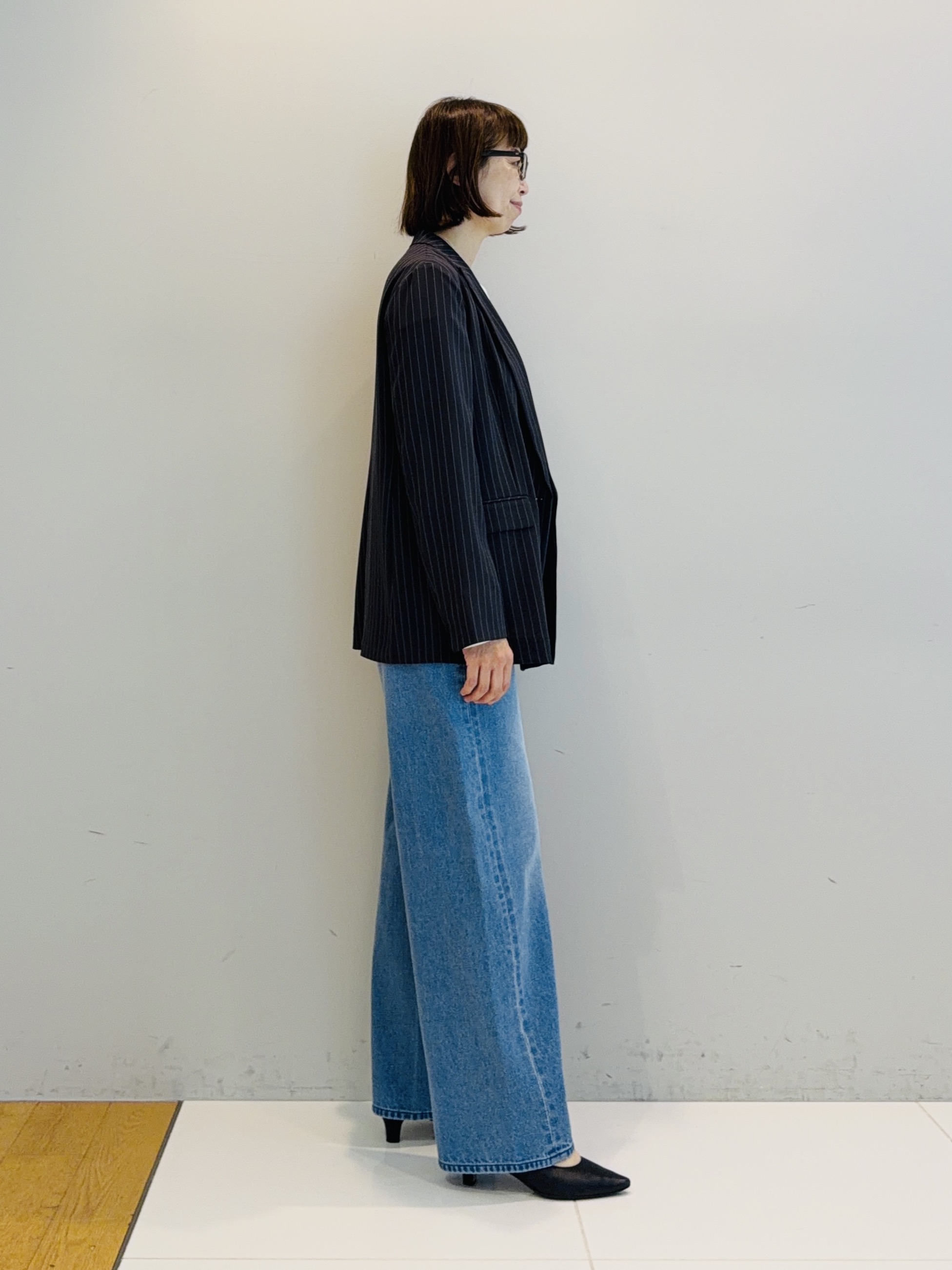 murayamaさんの「INDIVI｜【初秋/UVケア/着る日傘】ダブルジャケット」を使ったコーディネート