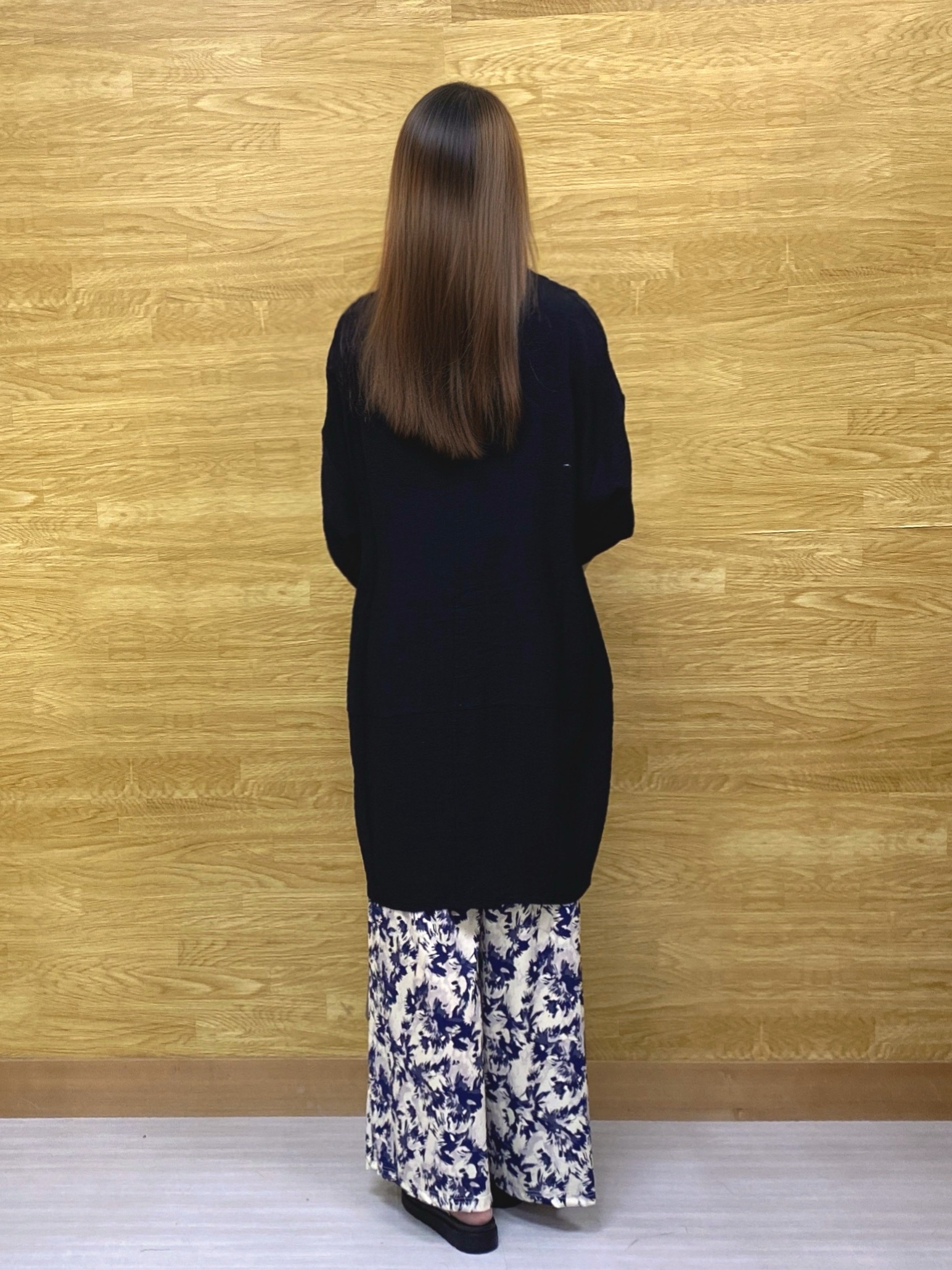 ユキニーズさんの「SHOO･LA･RUE｜【S-LL/洗濯後しわになりにくい】ゆるっと体型カバー 7分袖コクーンチュニック」を使ったコーディネート