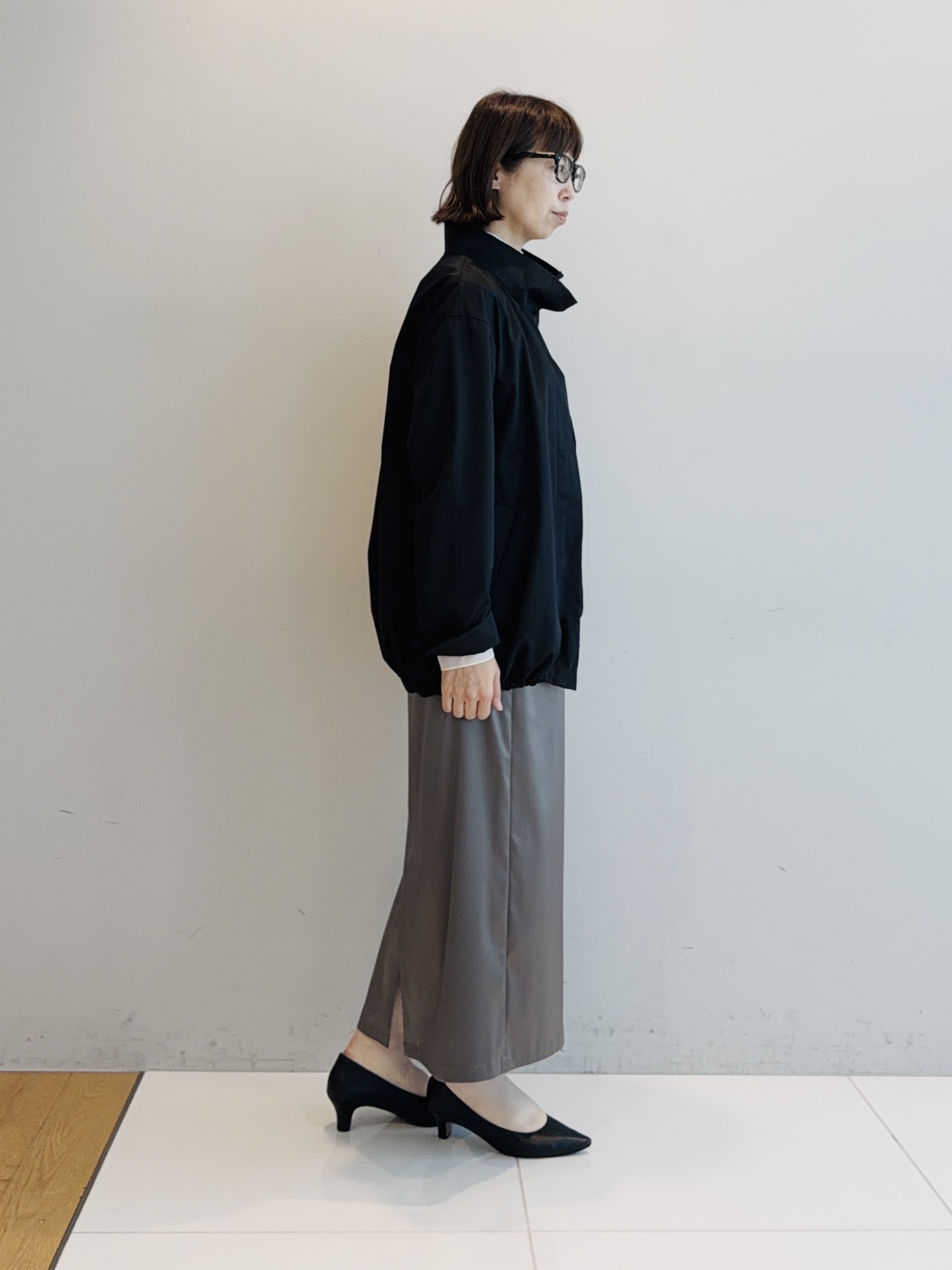 murayamaさんの「INDIVI｜【レイヤード／袖口シアー／日本製】ベロアジャージトップス」を使ったコーディネート