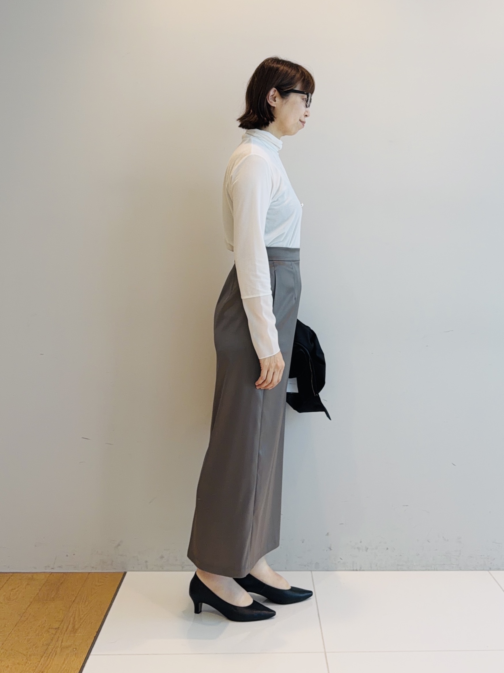 murayamaさんの「INDIVI｜【レイヤード／袖口シアー／日本製】ベロアジャージトップス」を使ったコーディネート