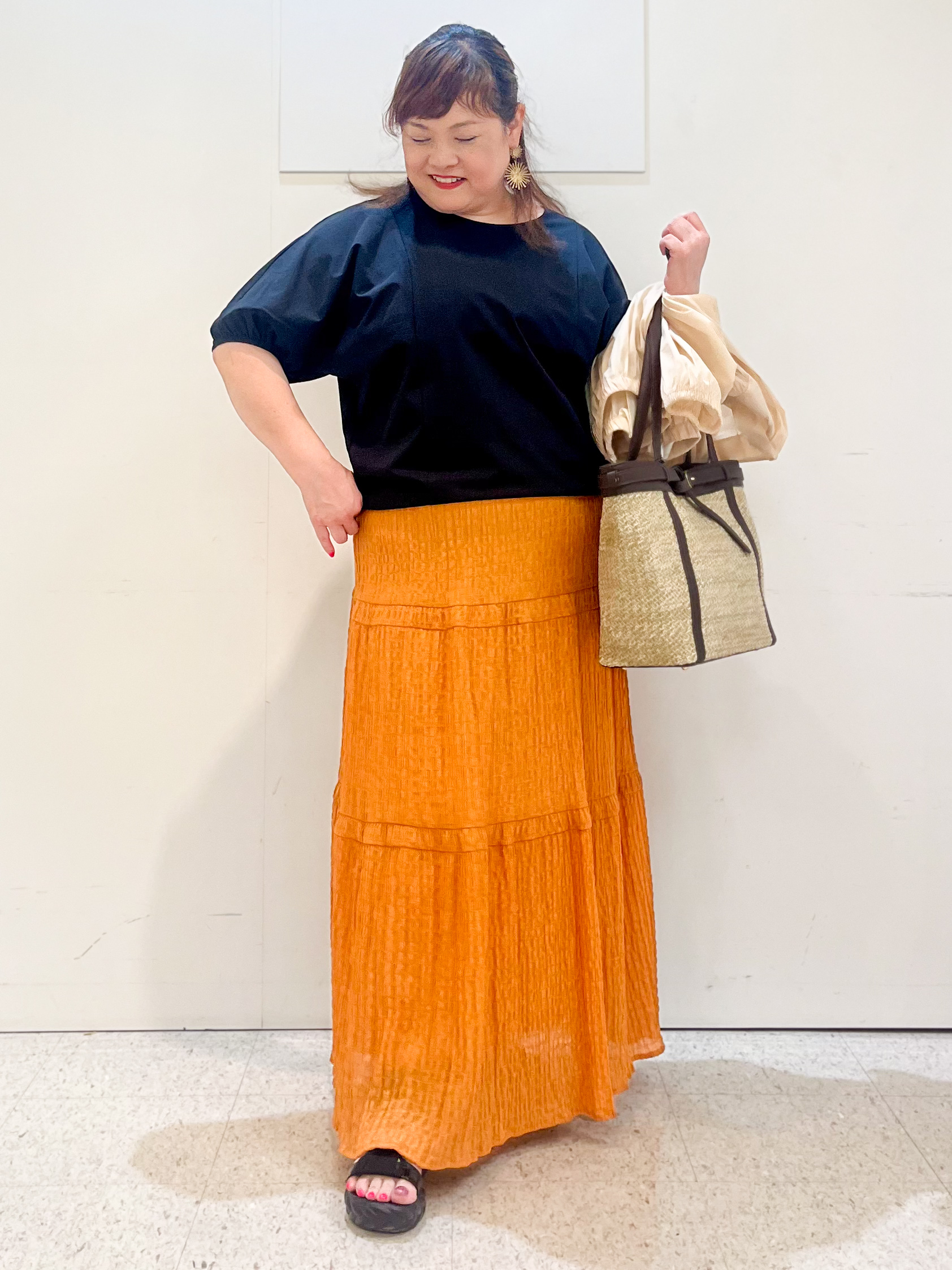 kimmyさんの「Reflect｜フロントファスナーシアーブルゾン」を使ったコーディネート