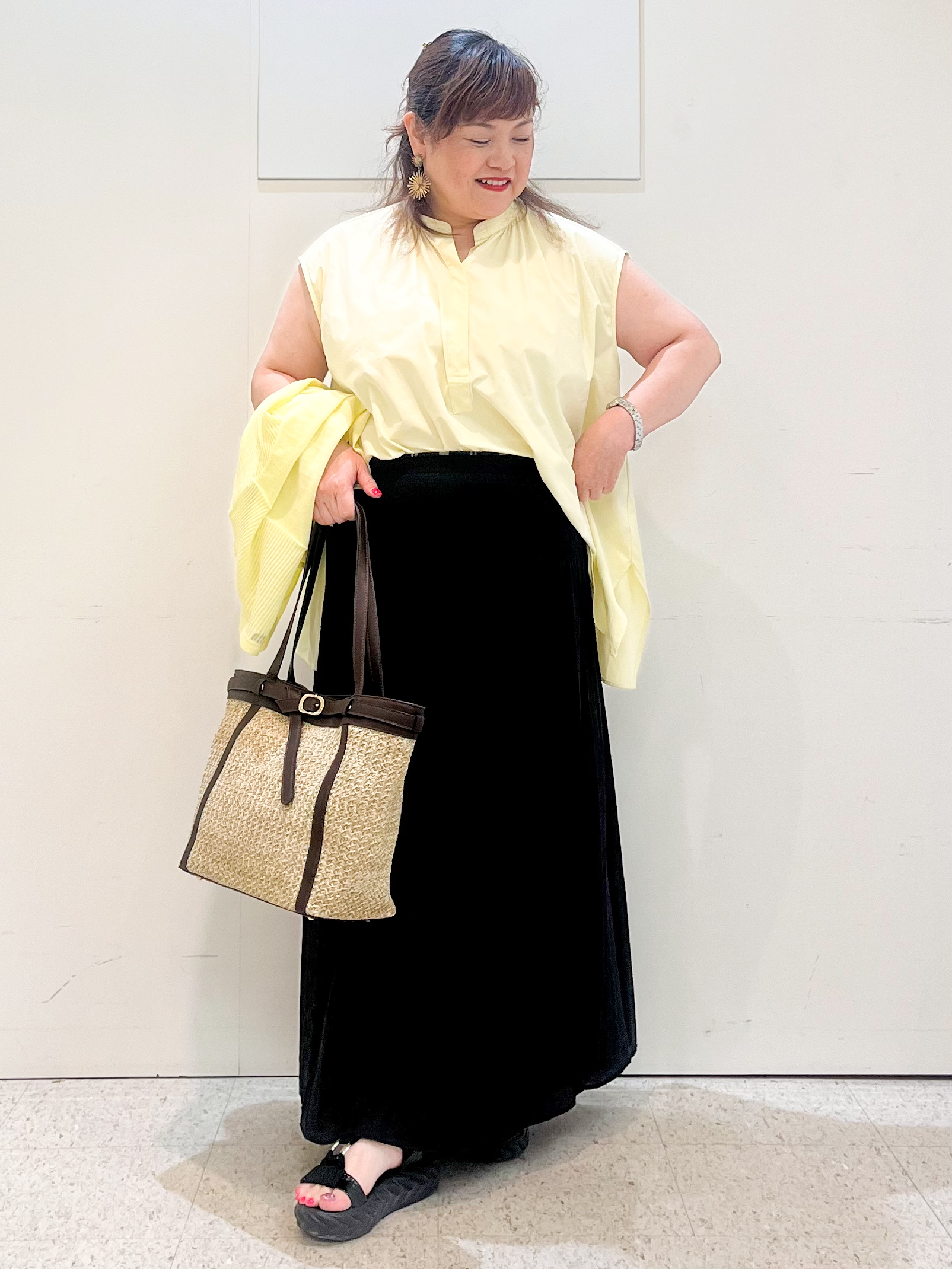 kimmyさんの「Reflect｜【UVカット／接触冷感】ラッシュガードブラウス」を使ったコーディネート