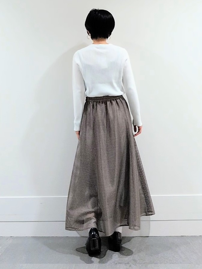 ミズタさんの「UNTITLED｜◆【アンサンブル可/洗える】ワイドリブニット」を使ったコーディネート