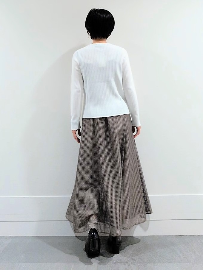 ミズタさんの「UNTITLED｜◆【アンサンブル可/洗える】ワイドリブニット」を使ったコーディネート