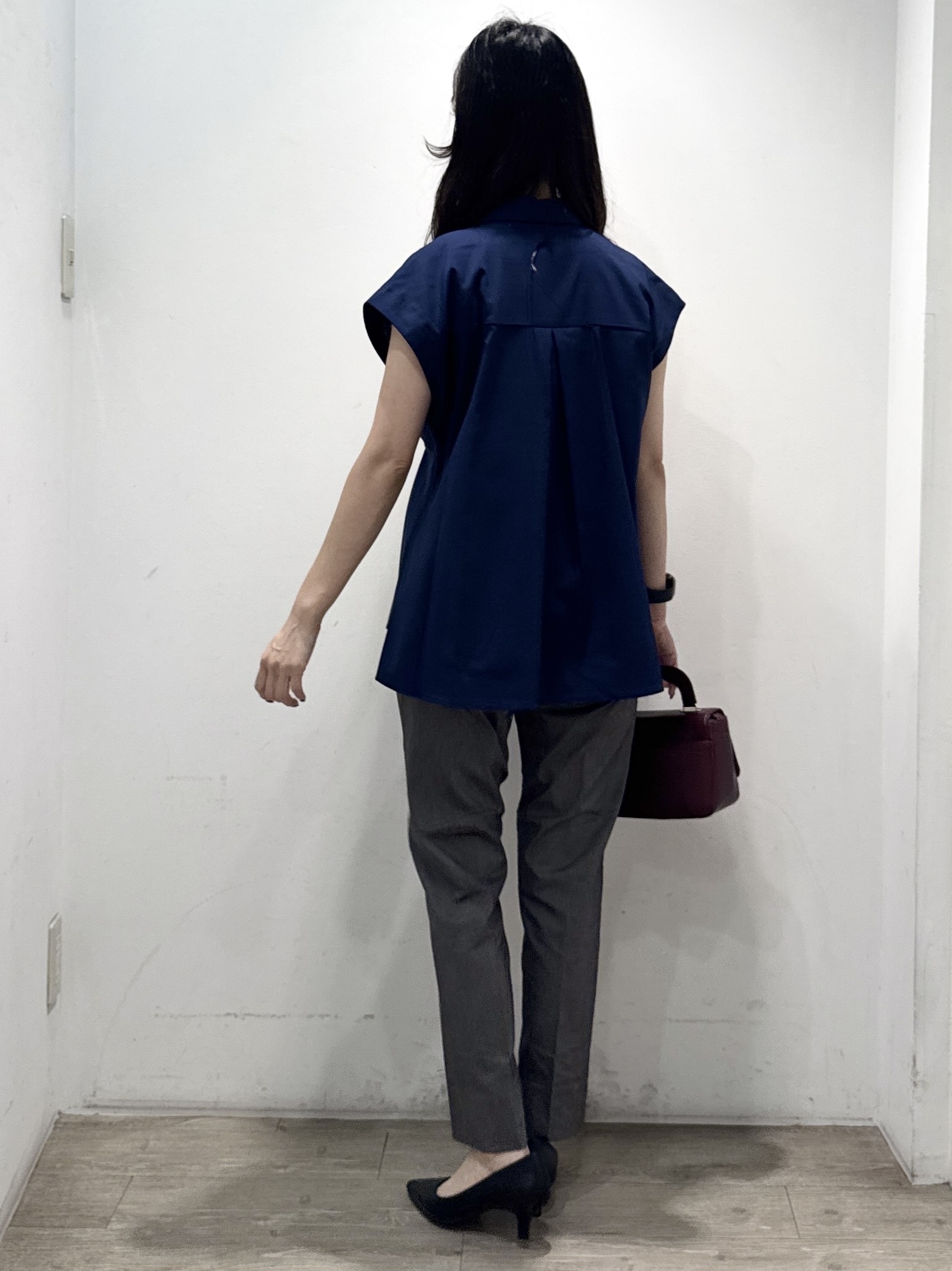 yuicciさんの「OPAQUE.CLIP｜タックペプラムブラウス【洗濯機OK】」を使ったコーディネート