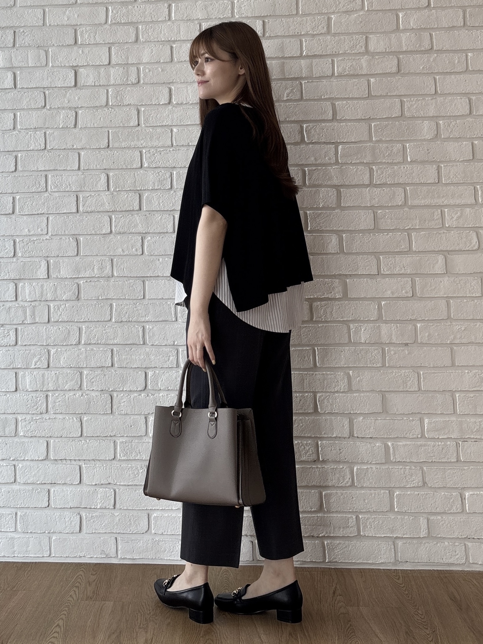 sayaさんの「grove｜【体系カバー◎】ニット&times;インナーシャツタンクSET」を使ったコーディネート