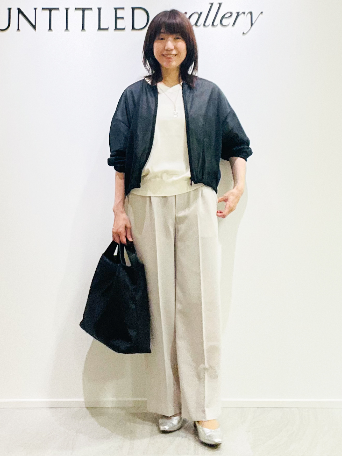 めいさんの「UNTITLED｜【肌に張りつきにくい/前後2WAY】ドライタッチコットンプルオーバー」を使ったコーディネート