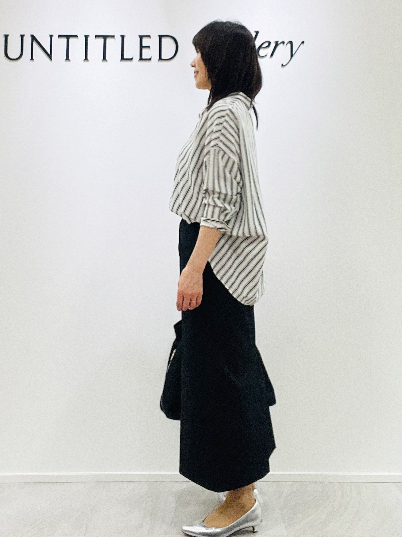 めいさんの「UNTITLED｜【秋映え/羽織り】ストライプシャツ」を使ったコーディネート