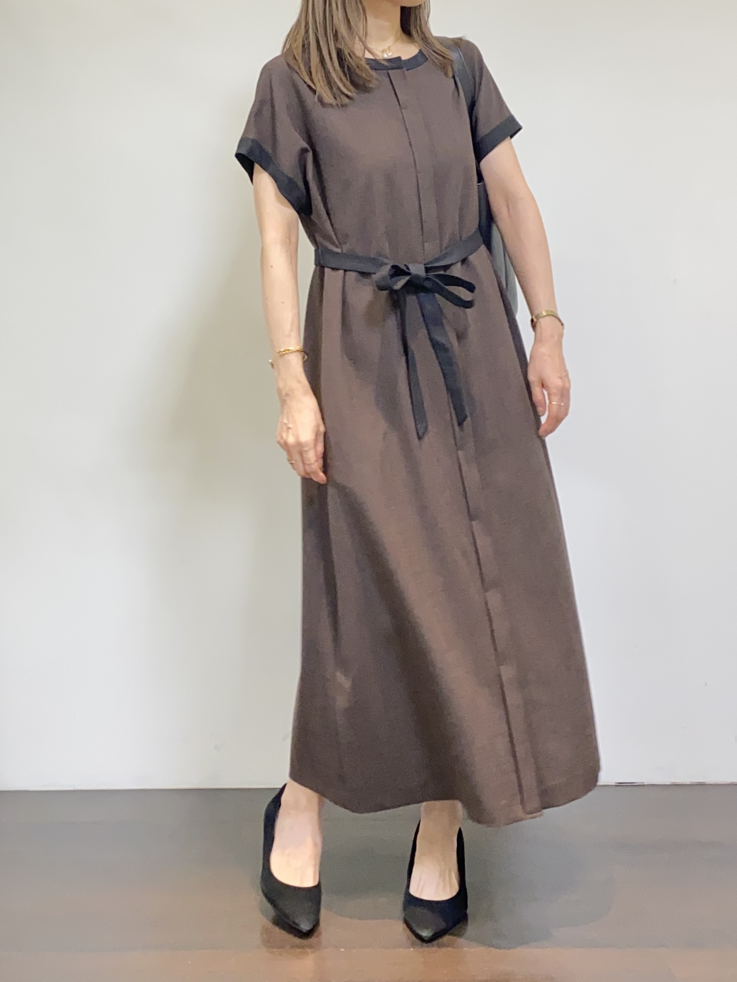 tomoさんの「UNTITLED｜【アンサンブル可能/秋羽織り】コンパクトニットカーディガン」を使ったコーディネート
