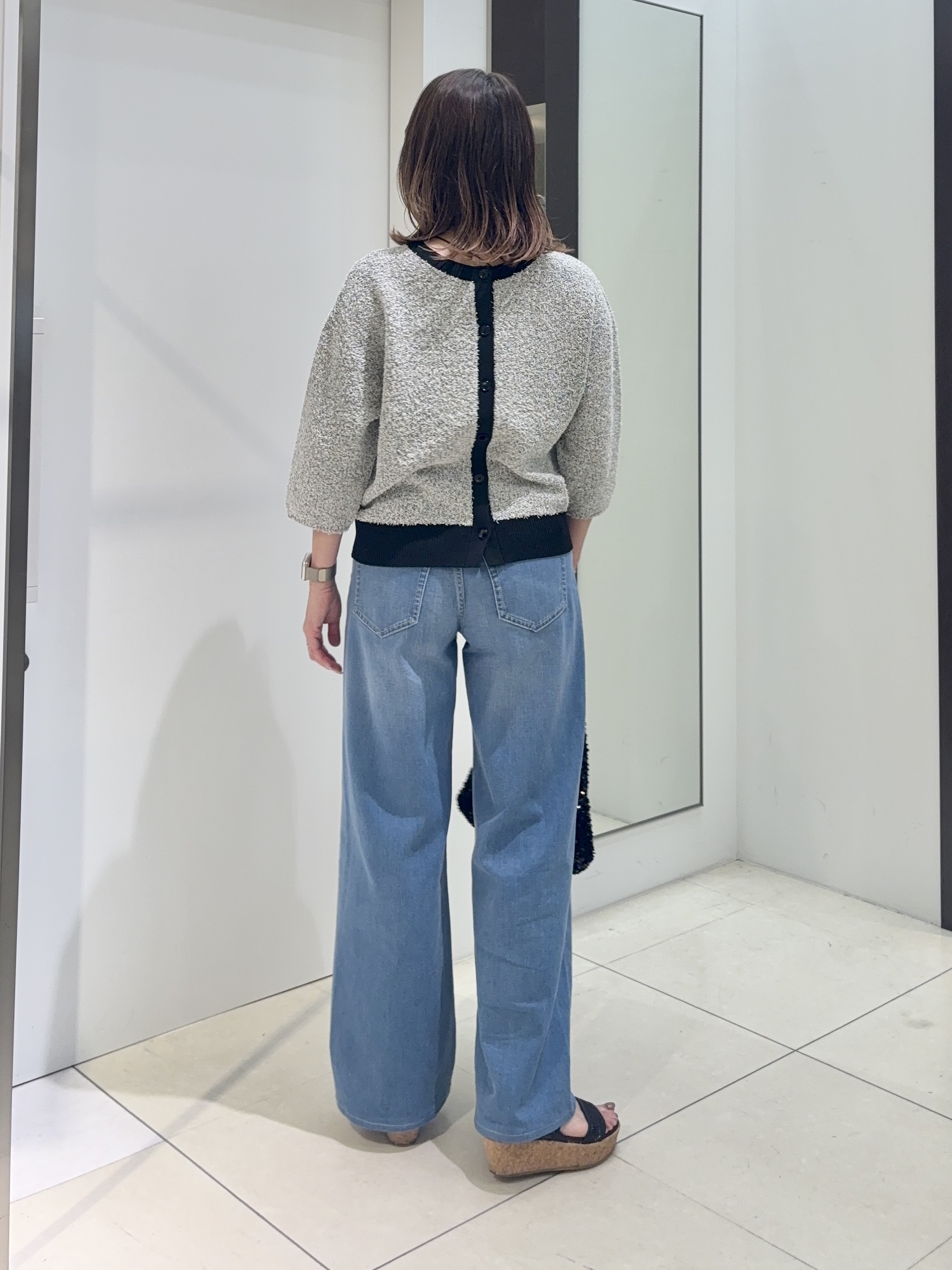 tomoさんの「UNTITLED｜【ジャケットライク/前後2WAY】コットン混カールプルオーバー」を使ったコーディネート