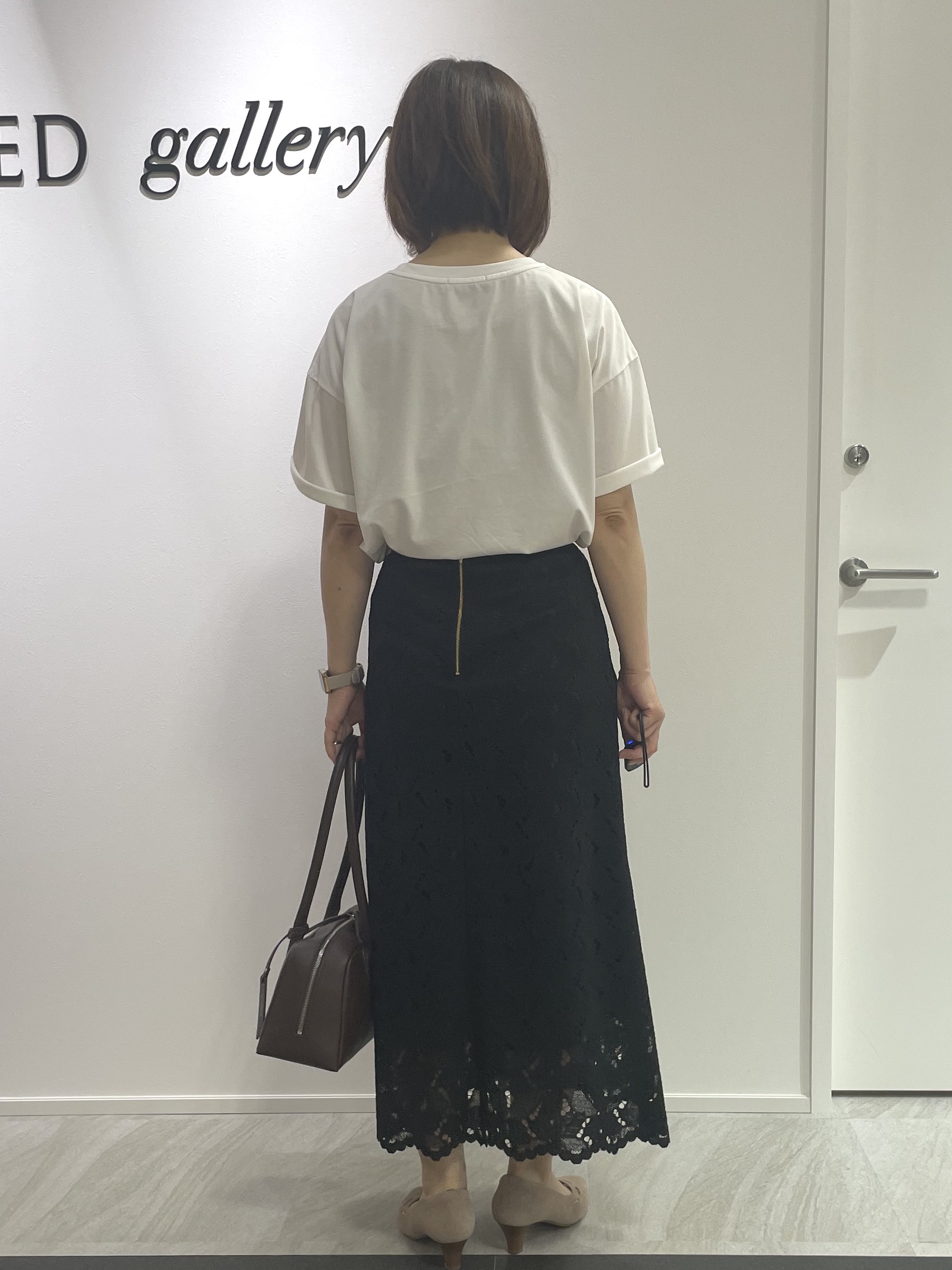 hanaさんの「UNTITLED｜【すっきり秋羽織り/前開きボタン】ドライタッチ5分袖カーディガン」を使ったコーディネート