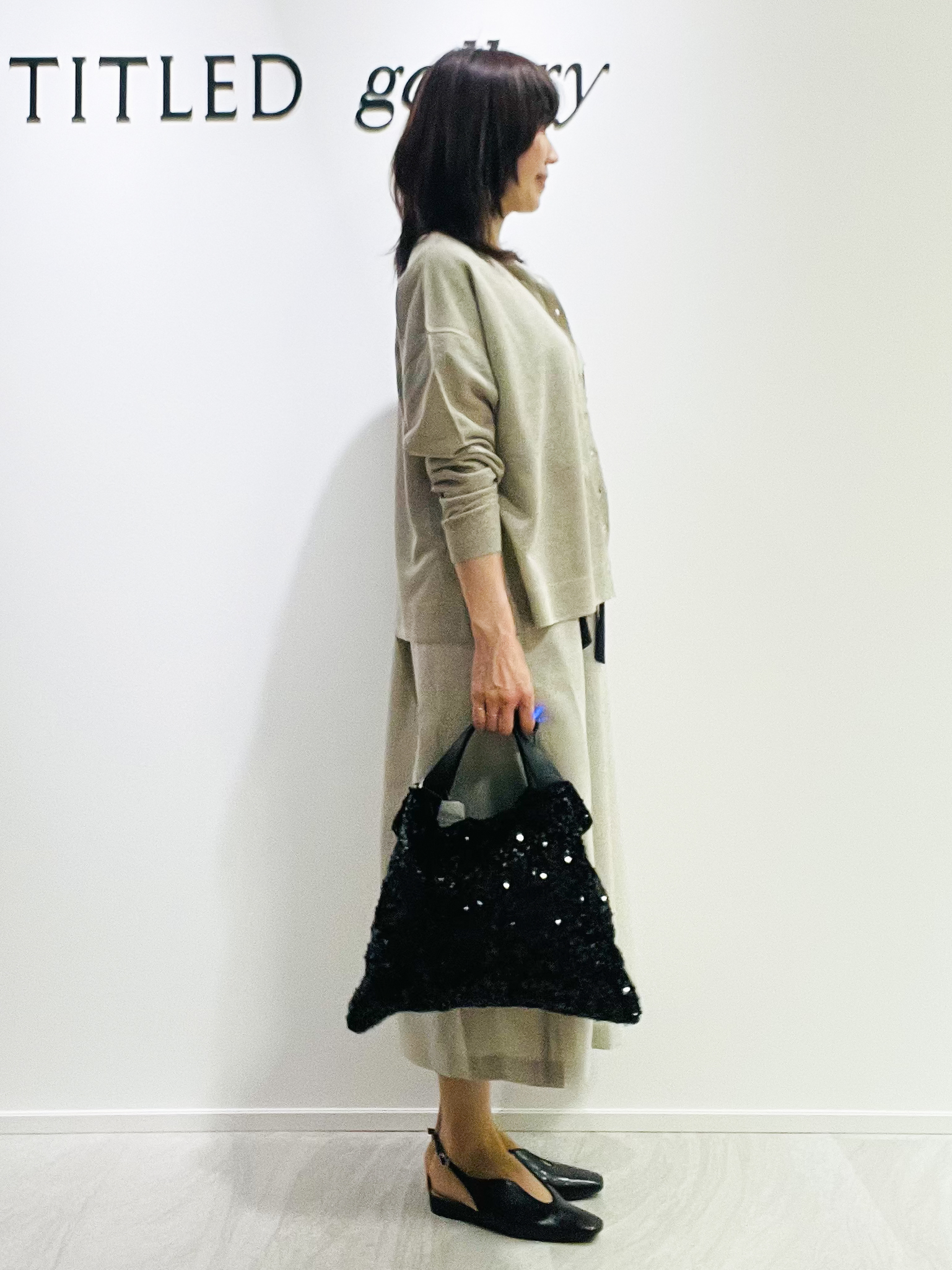 めいさんの「UNTITLED｜【接触冷感/UVカット/イージーケア】配色ラインワンピース」を使ったコーディネート
