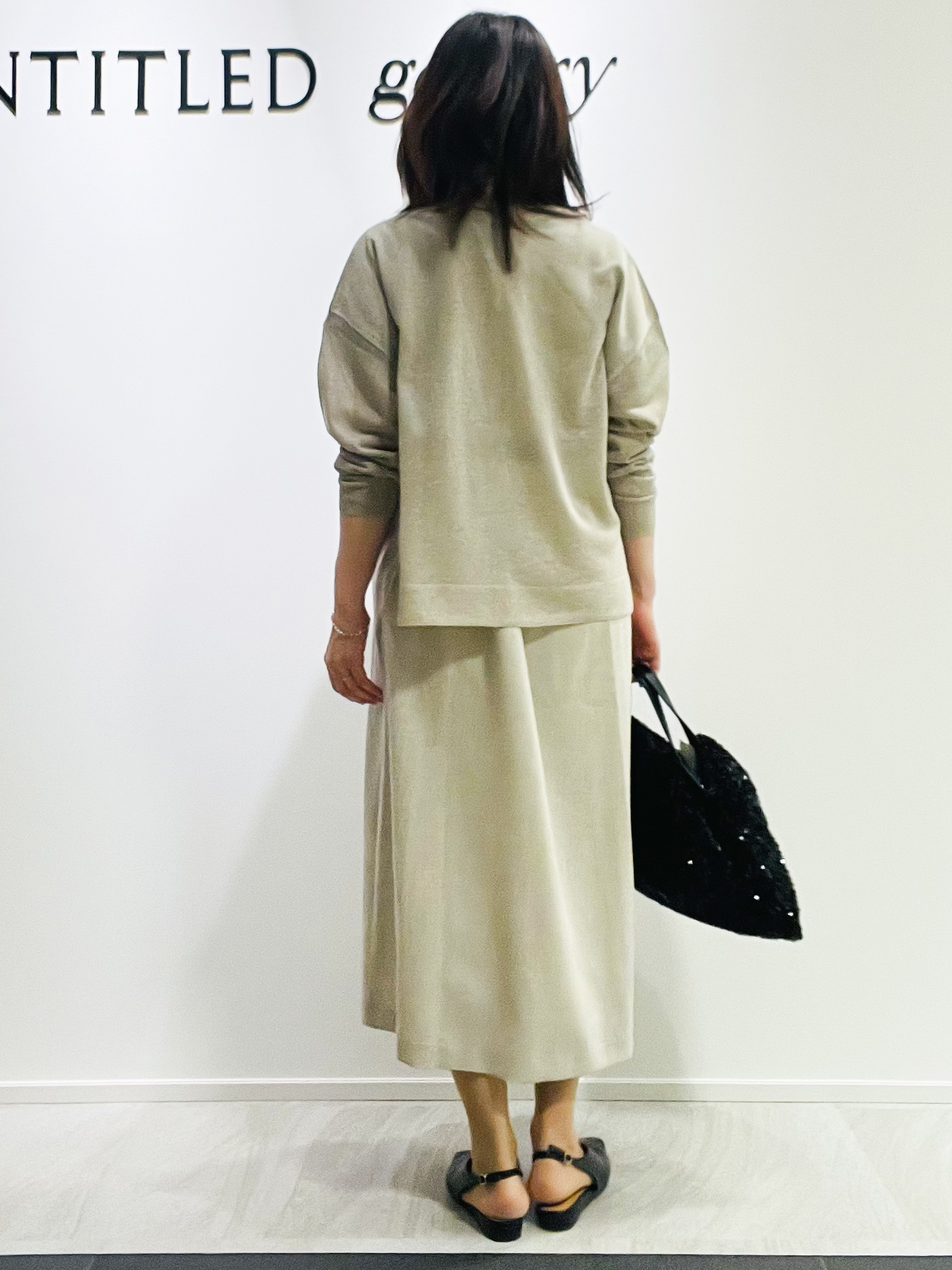 めいさんの「UNTITLED｜【接触冷感/UVカット/イージーケア】配色ラインワンピース」を使ったコーディネート