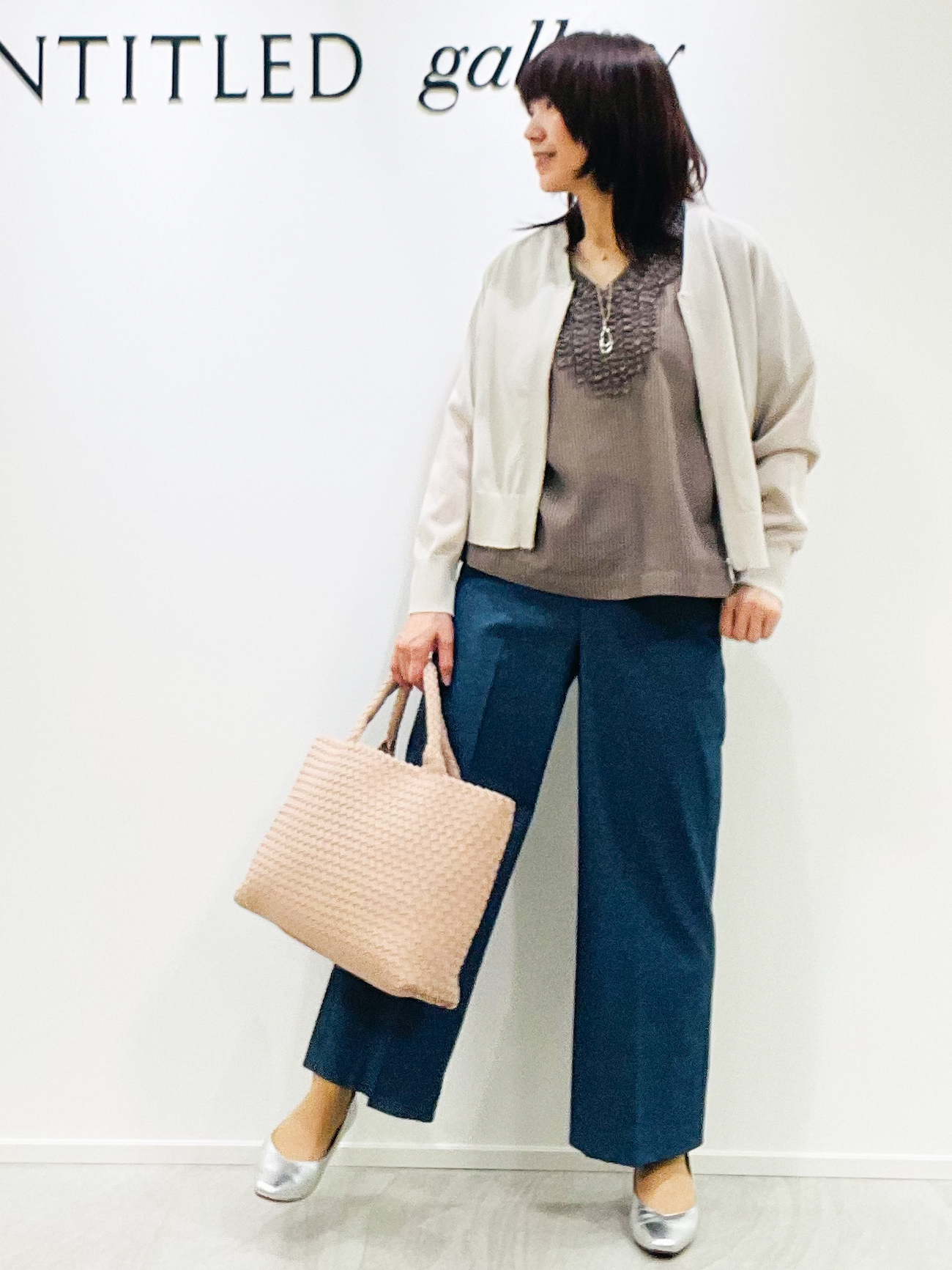 めいさんの「UNTITLED｜【アンサンブル可/日除け・冷房対策】シアーレーヨンZIPカーディガン」を使ったコーディネート