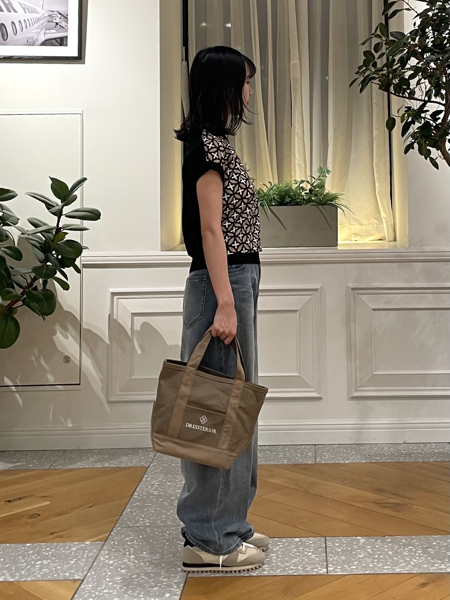 Lilyさんの「DRESSTERIOR｜【再入荷/otonaMUSE5月号掲載/ウォッシャブル】オーバーラップサークルコンビフレンチニット」を使ったコーディネート