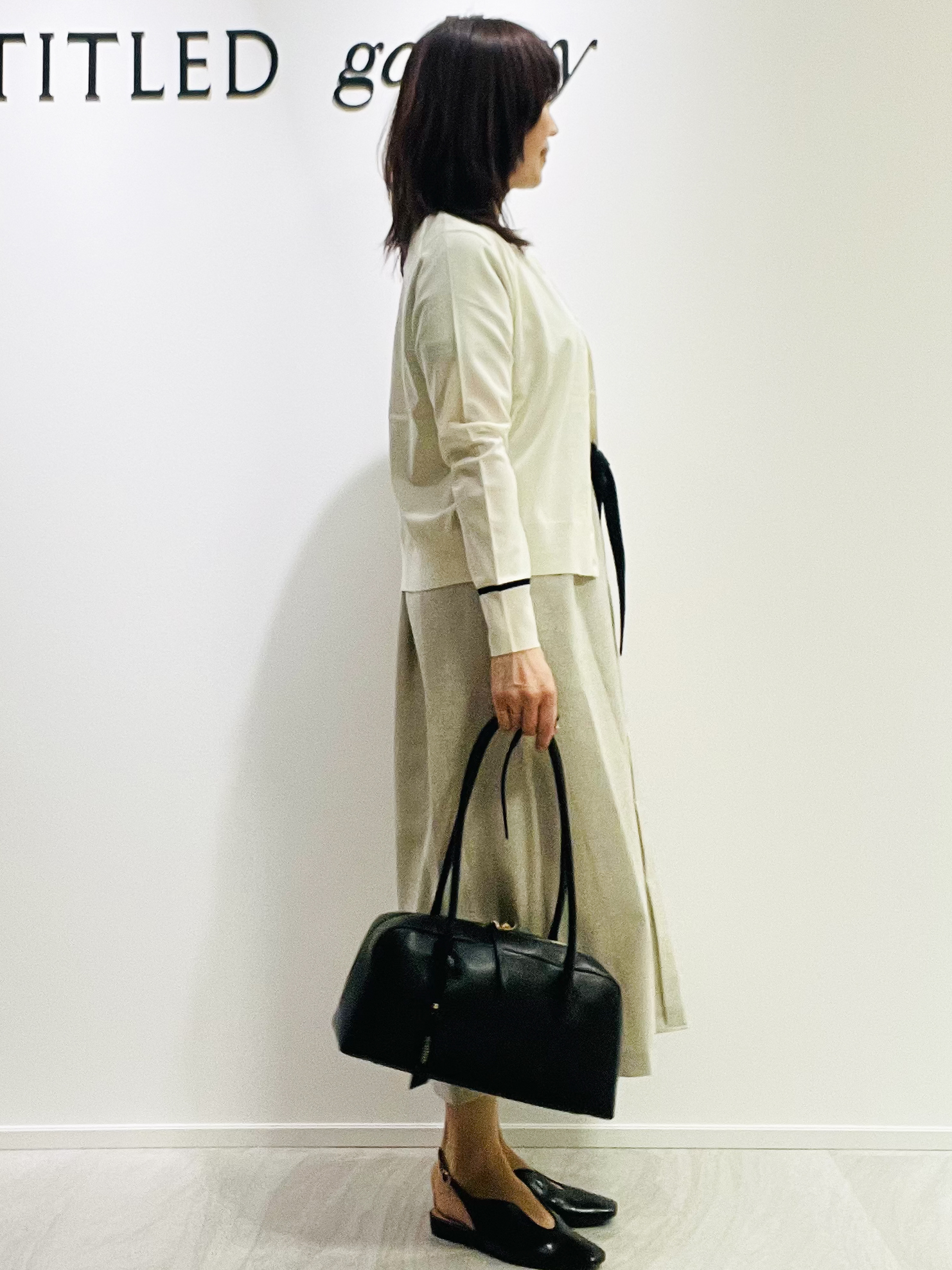 めいさんの「UNTITLED｜【アンサンブル可能/秋羽織り】コンパクトニットカーディガン」を使ったコーディネート